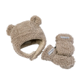 7AM ENFANT Cubby Set - Teddy (Mittens + Hat)