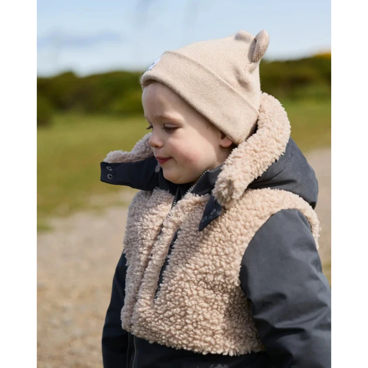 7AM ENFANT Heather Bear Beanie