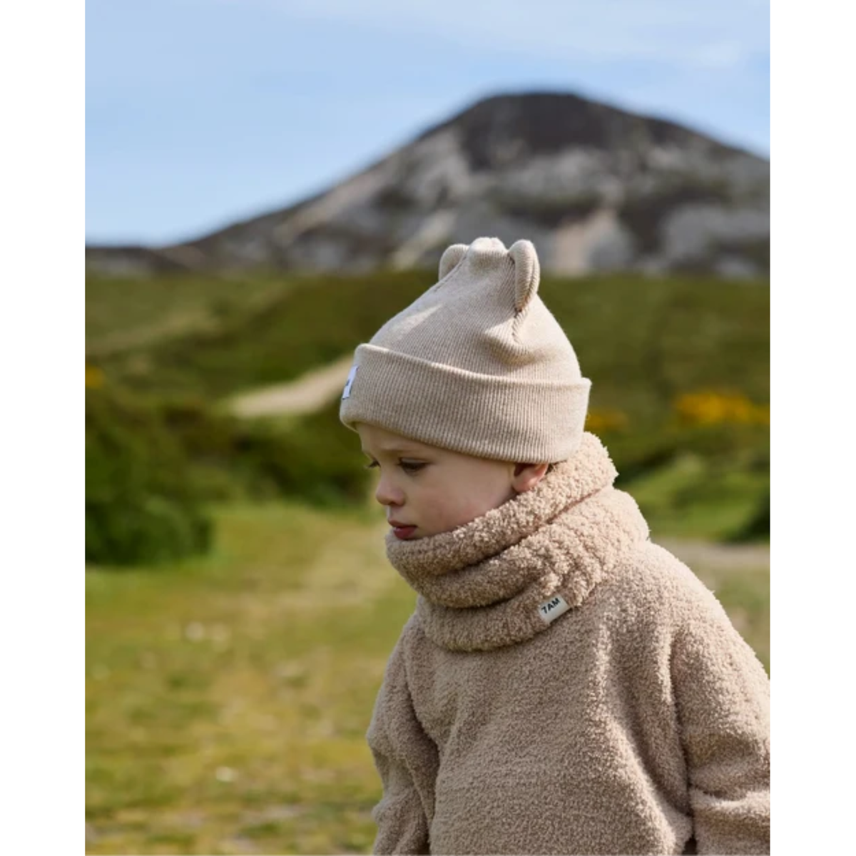 7AM ENFANT Heather Bear Beanie