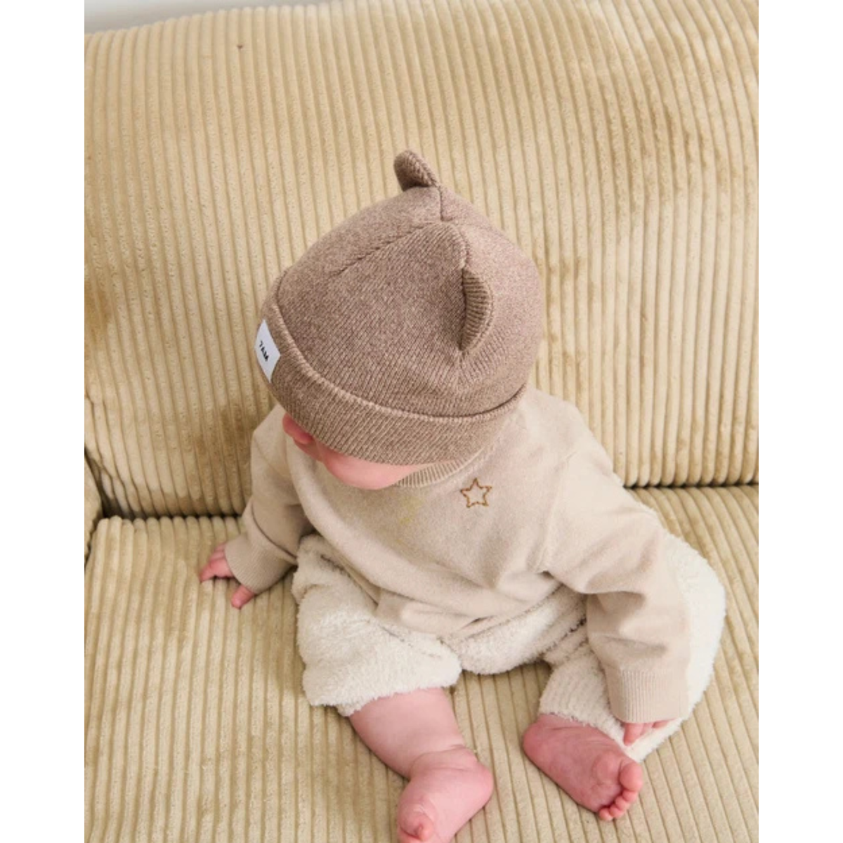 7AM ENFANT Heather Bear Beanie