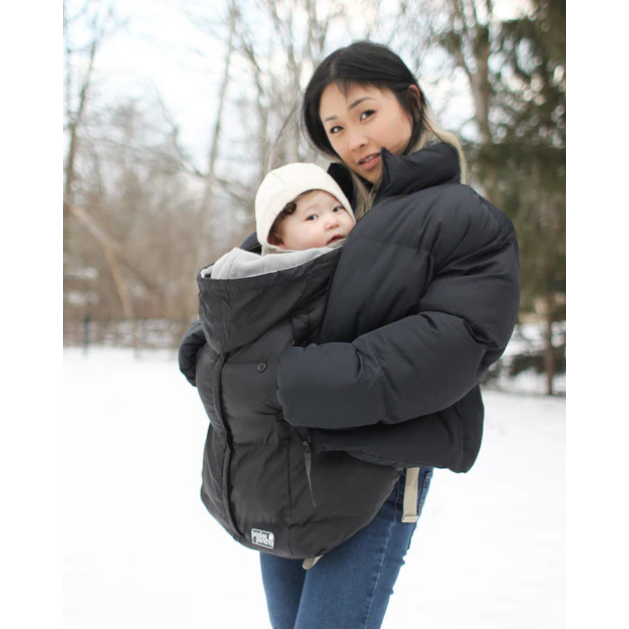 7AM ENFANT Pookie Poncho - Black