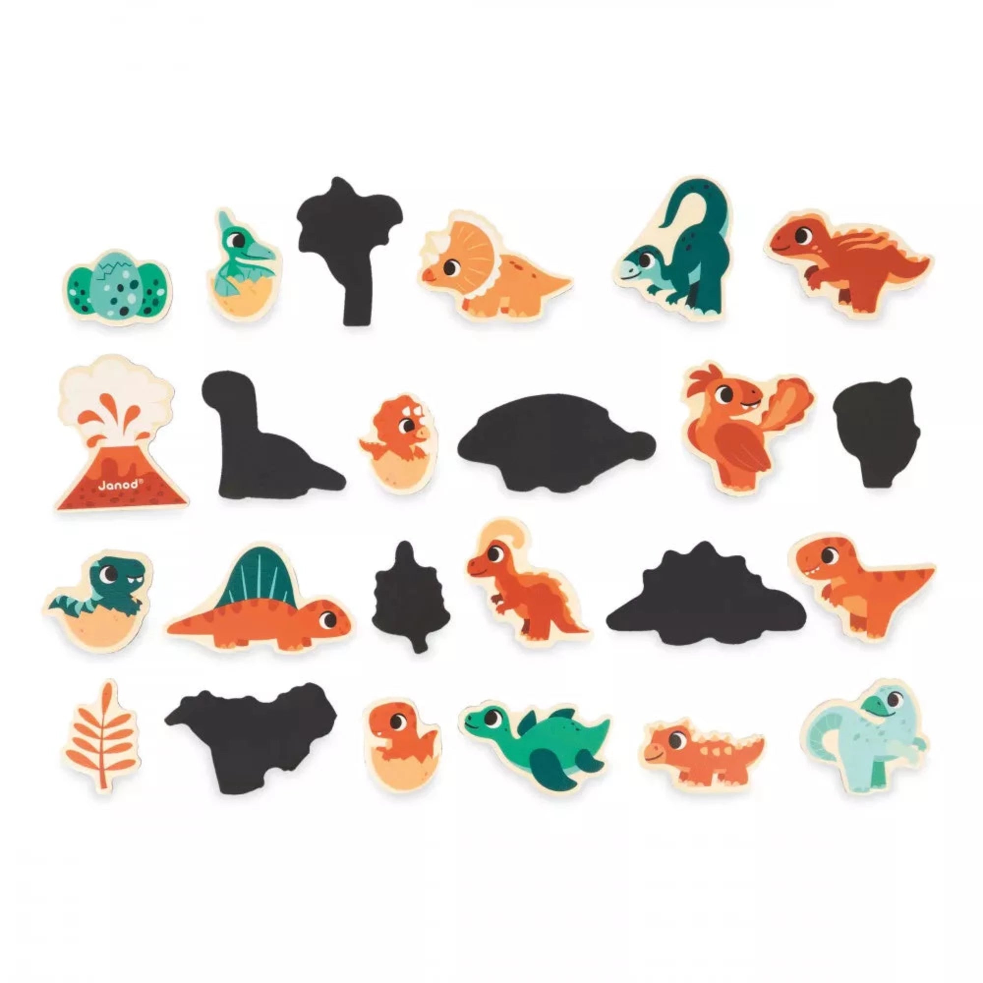 JANOD Dino Magnets Set 24pcs