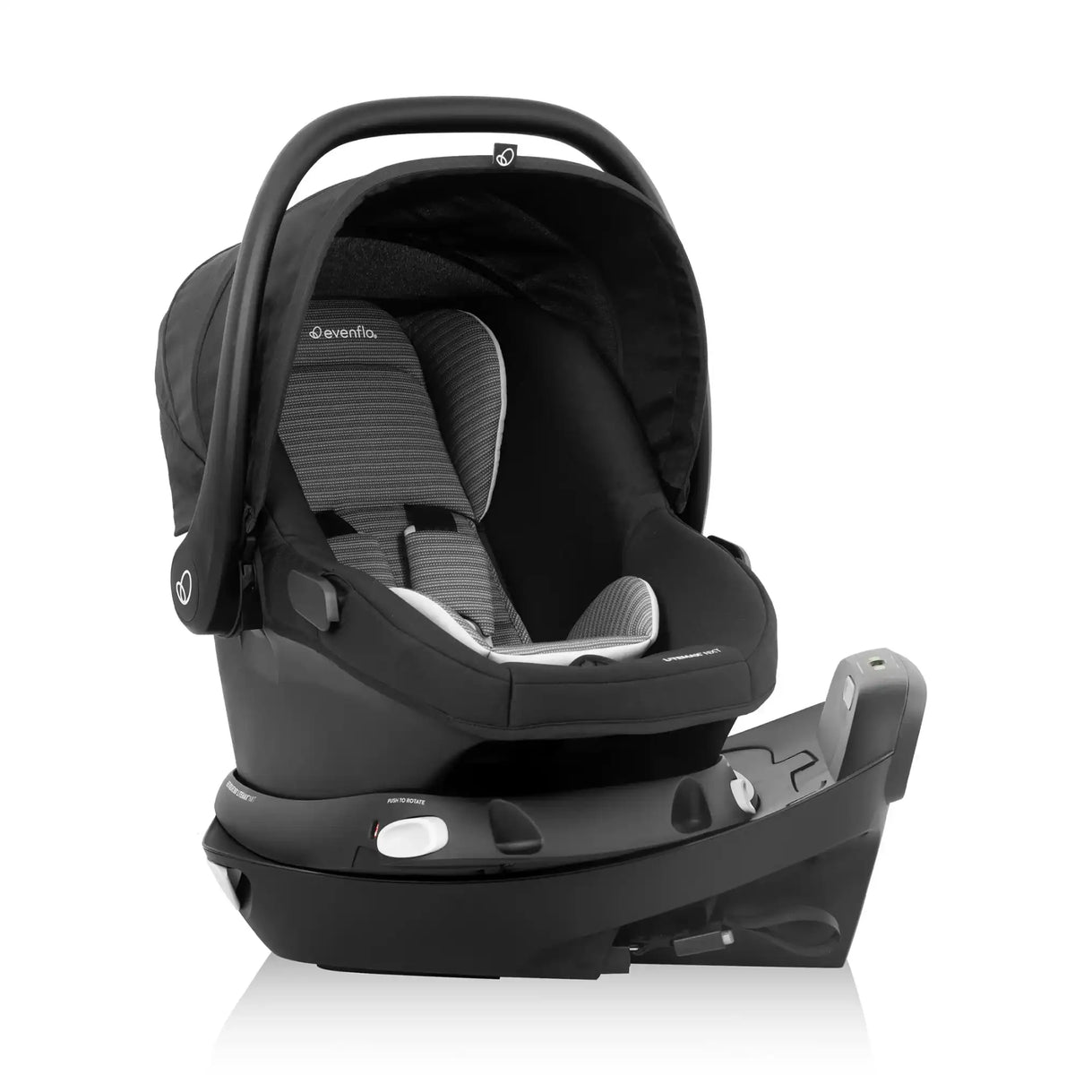 Siège auto rotatif pour bébé EVENFLO Revolve180 LiteMax - Gris cendré
