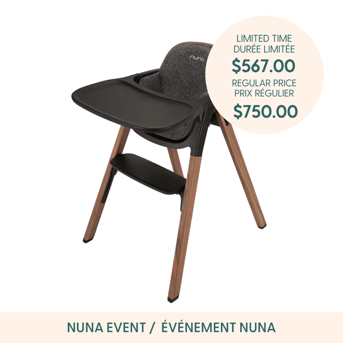 NUNA BRYN High Chair - Sanderson