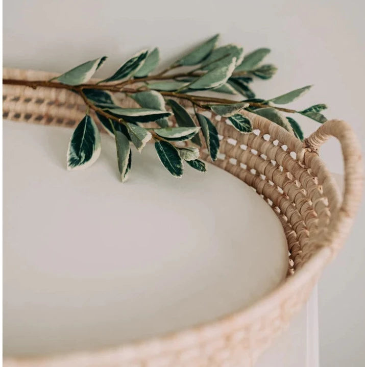 MUST BE BABY Moses Basket Fitted Sheet / Changing Basket Mattress Cover