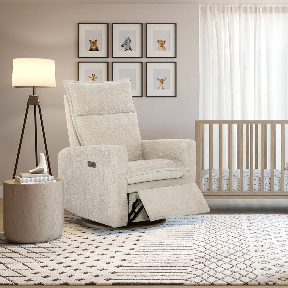 Fauteuil inclinable et pivotant JAYMAR Arya avec repose-pieds