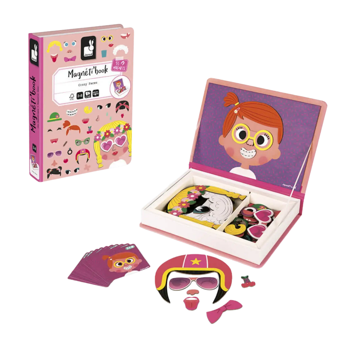 JANOD Magneti'Book - Girl's Crazy Faces