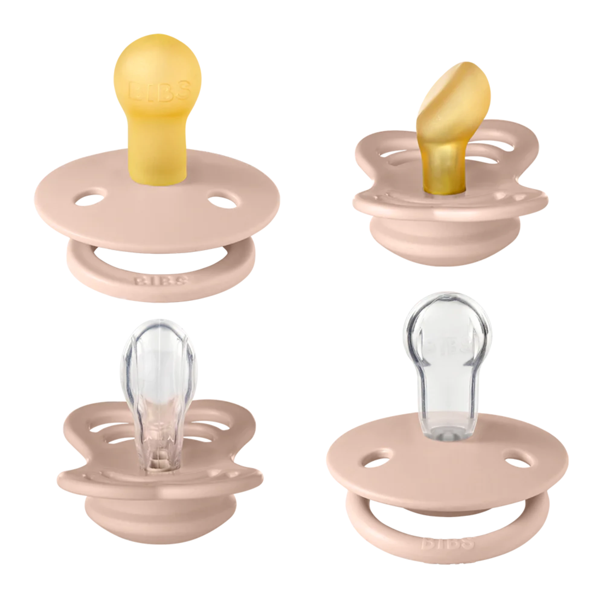 Collection d'essai BIBS - Paquet de 4 - Taille 1 - Blush