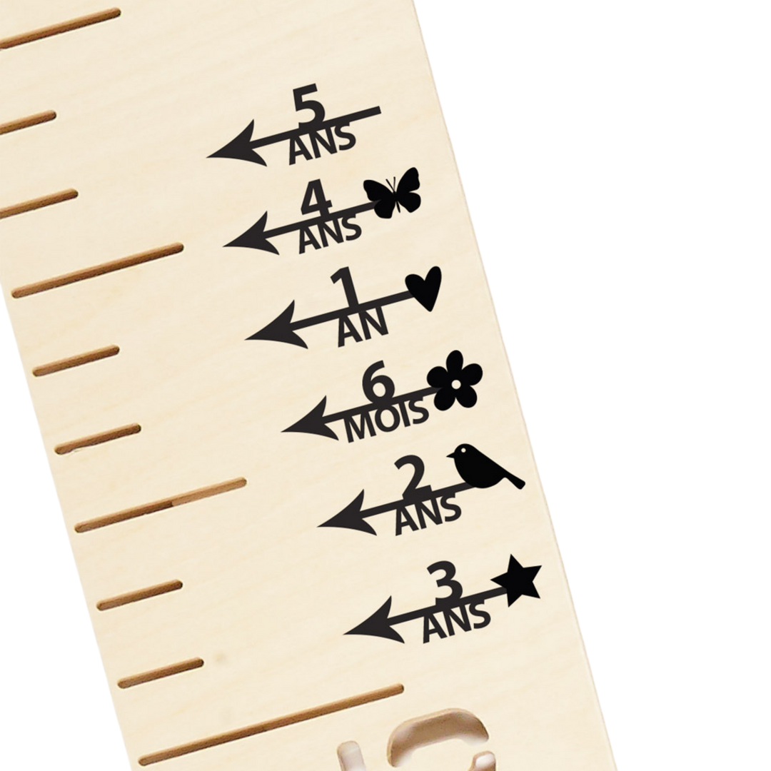 ABRICOTINE Height Markers - Birds (French)