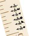 ABRICOTINE Height Markers - Hearts (French)