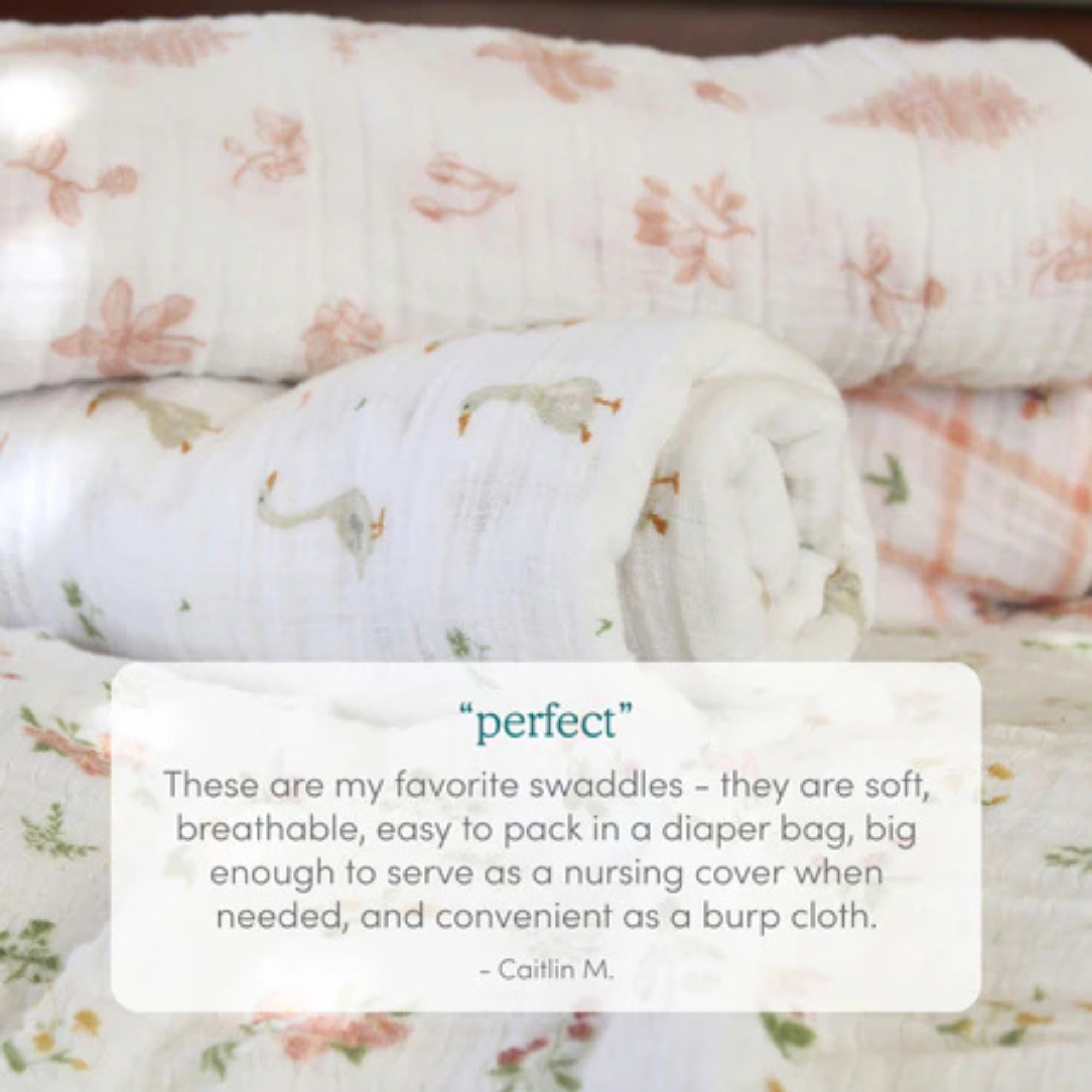 ADEN + ANAIS Cotton Muslin Swaddle (4 Pk) - Kite Collection