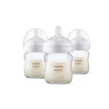 PHILIPS AVENT Glass Natural Bottle 4oz (3pk)