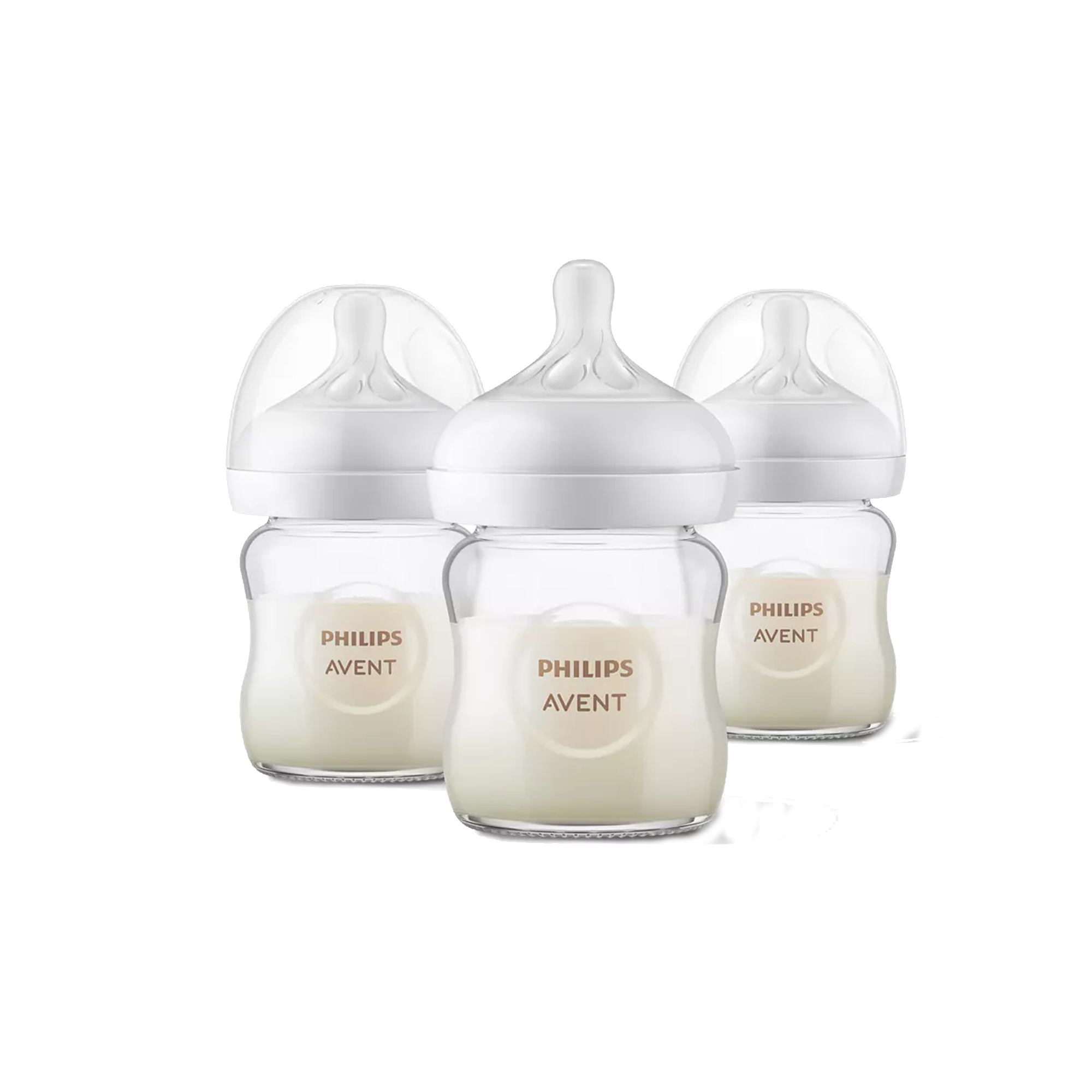 AVENT Glass Natural Bottle 4oz (3pk)