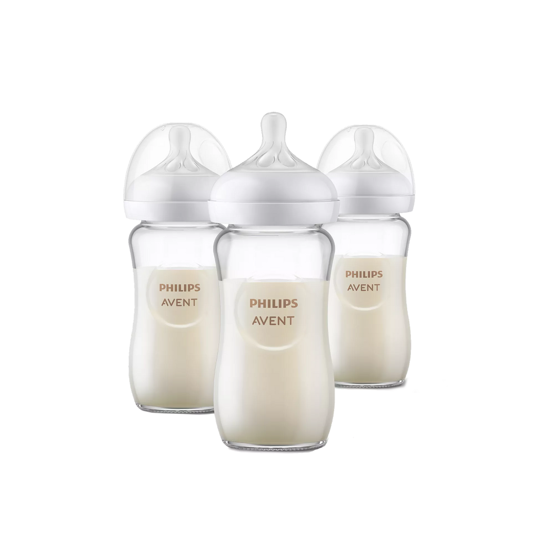 PHILIPS AVENT Glass Natural Bottle 8oz (3pk)