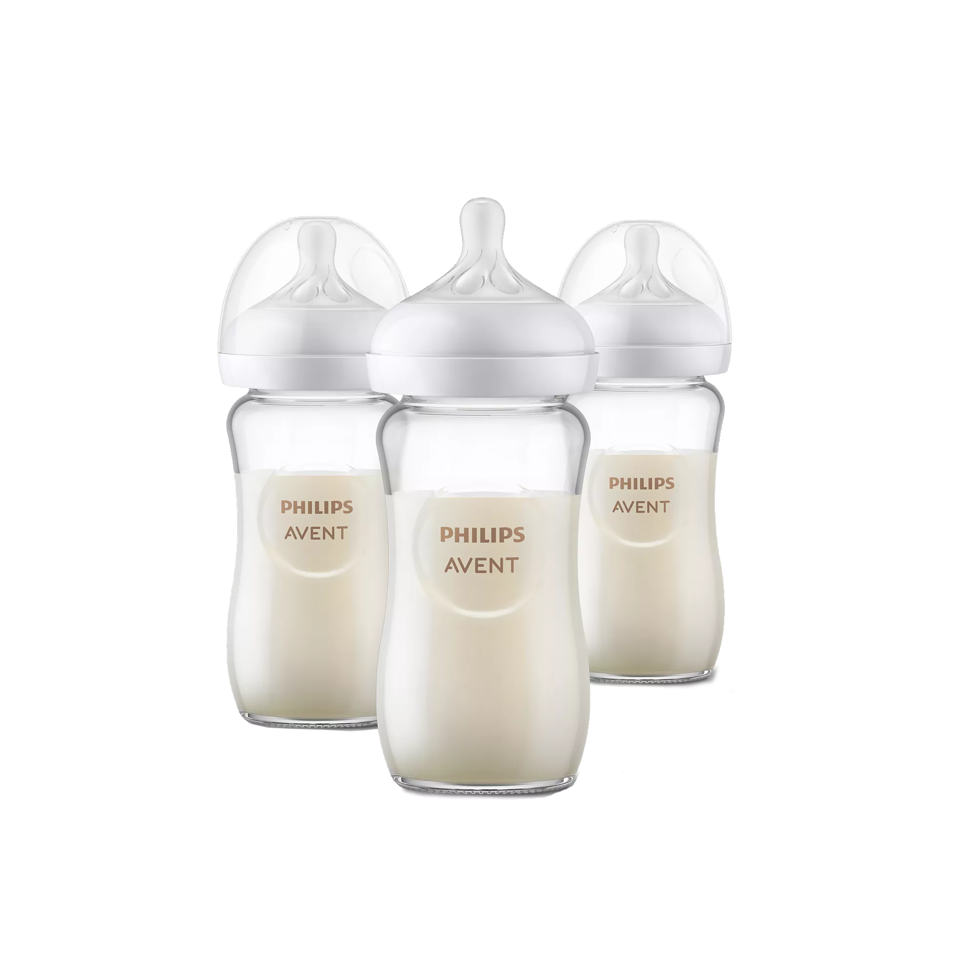 AVENT Glass Natural Bottle 8oz (3pk)