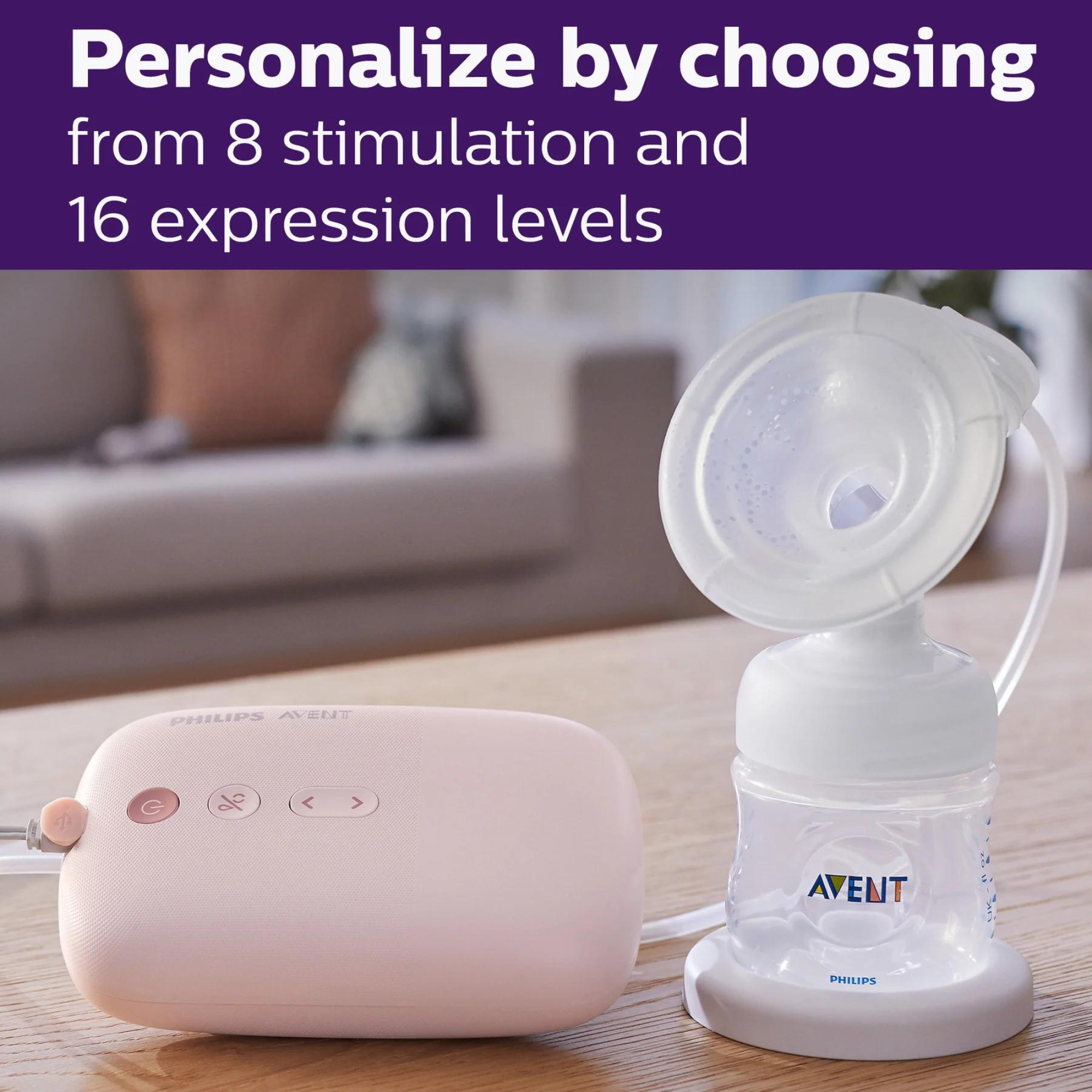Tire-lait électrique simple AVENT Advanced avec technologie Natural Motion