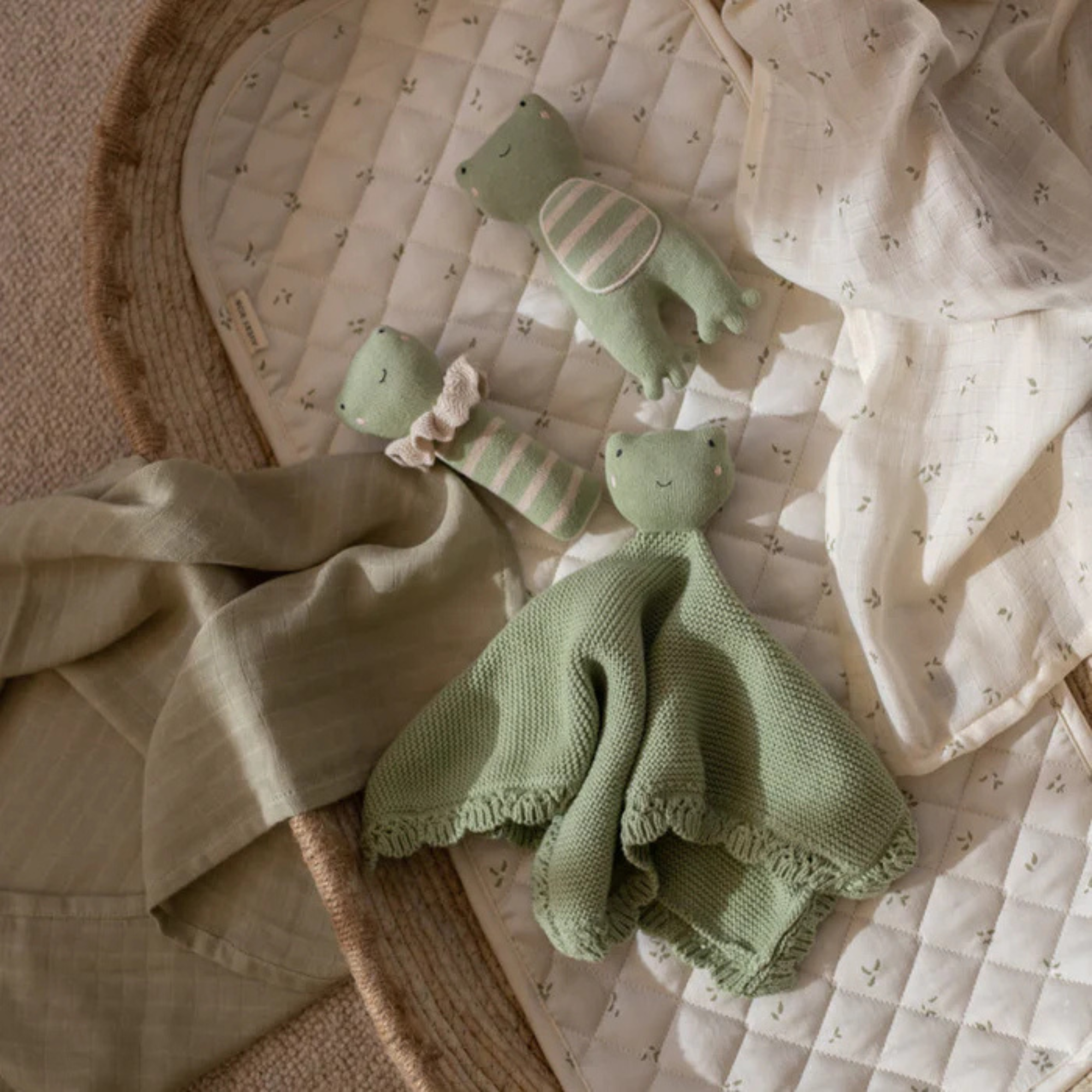 AVERY ROW Cuddle Cloth - Friendly Frog