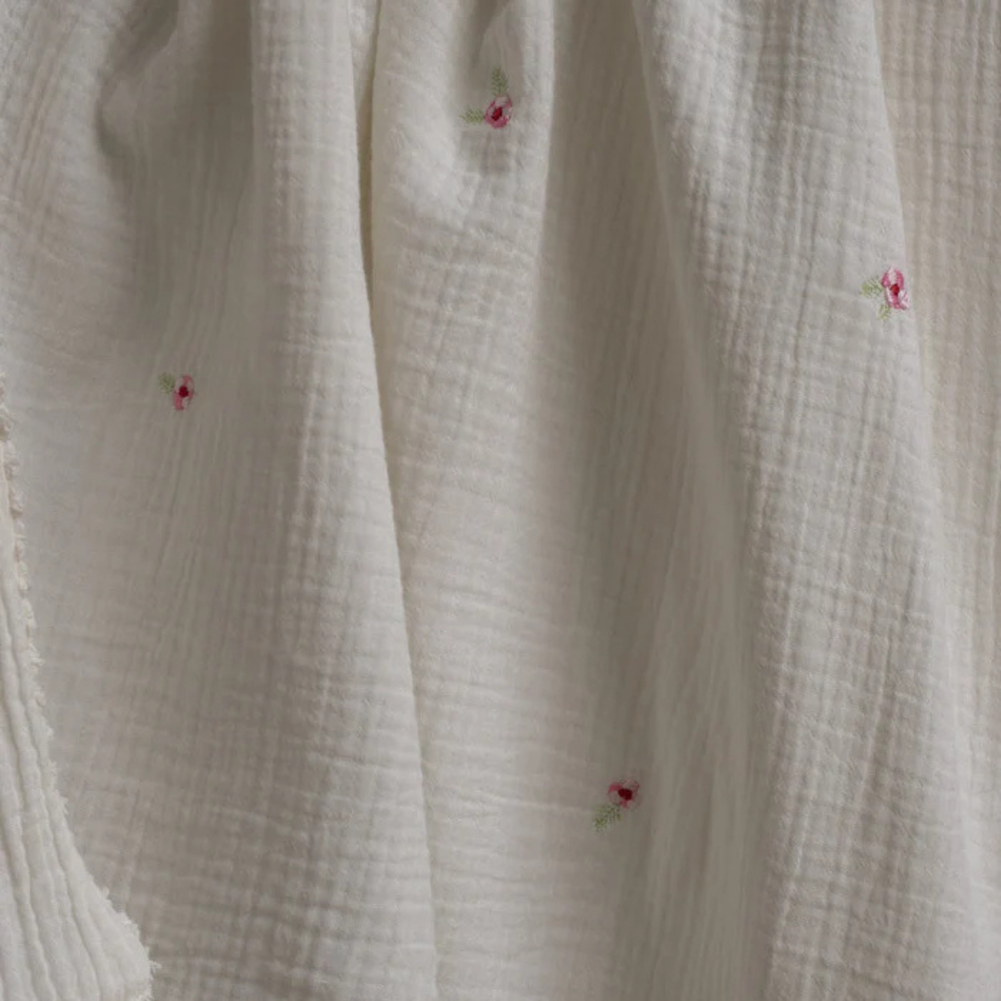 AVERY ROW Embroidered Muslin Blanket