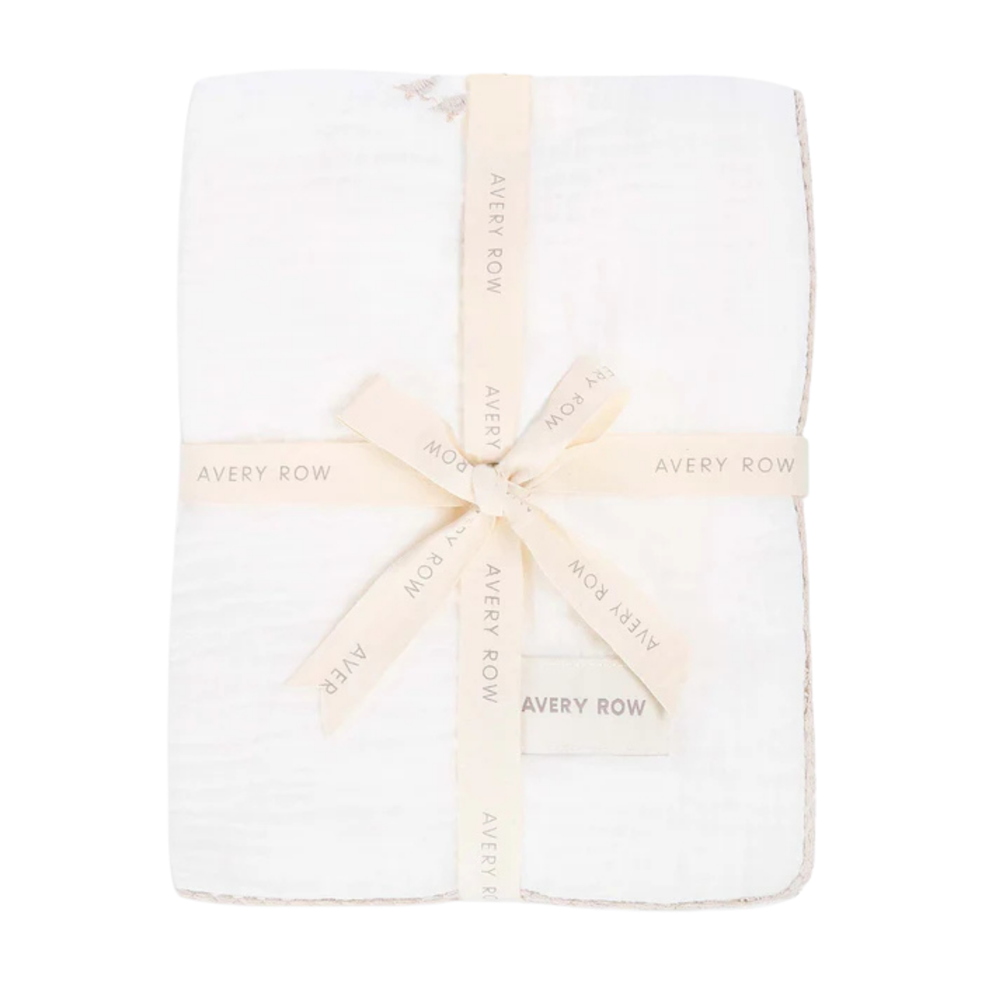 AVERY ROW Embroidered Muslin Blanket