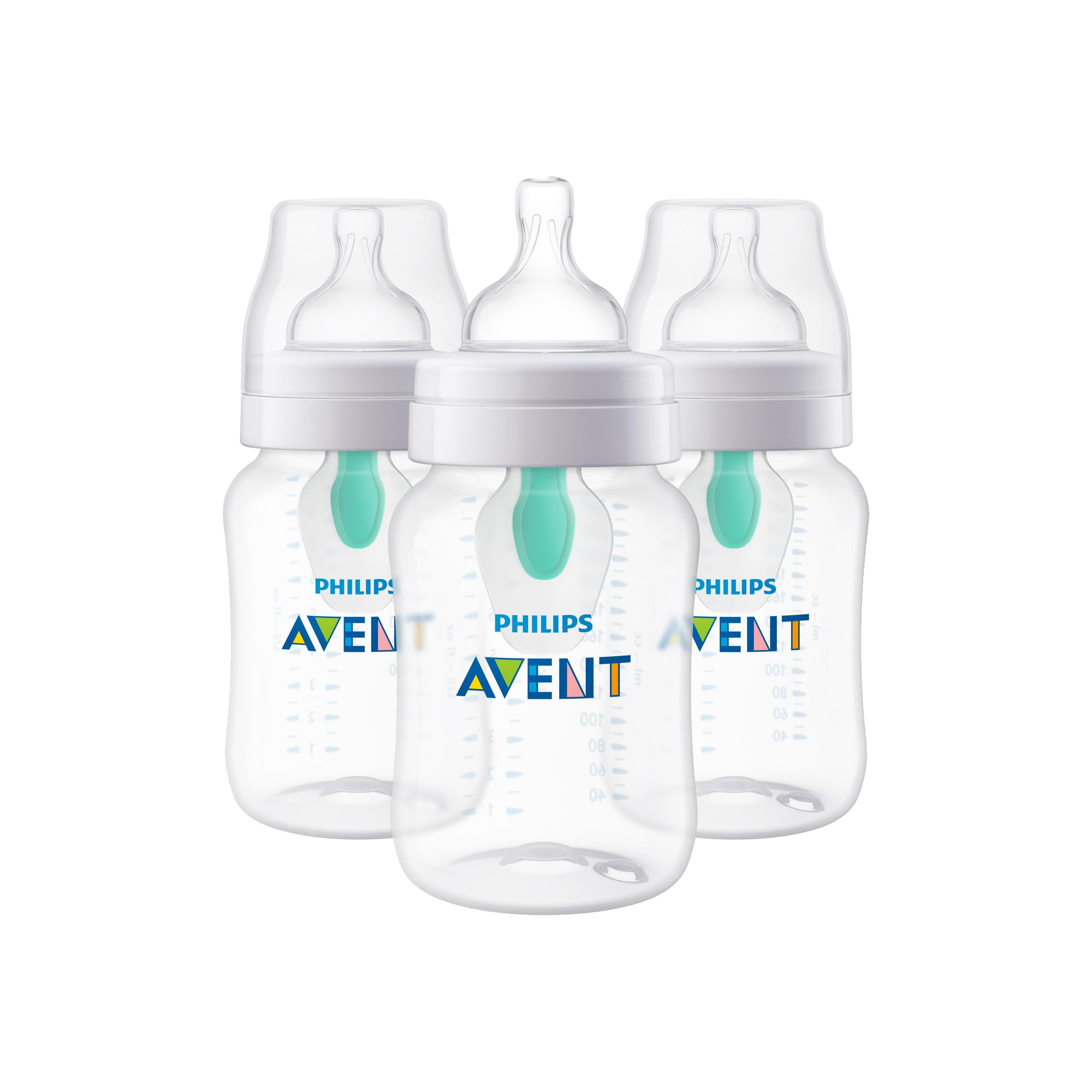 AVENT Anti-colic Baby Bottle with AirFree Vent - 9oz (3-Pack)