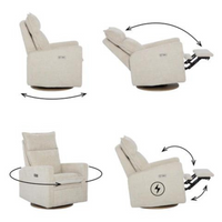 Thumbnail for JAYMAR Arya Swivel Glider & Recliner with footrest