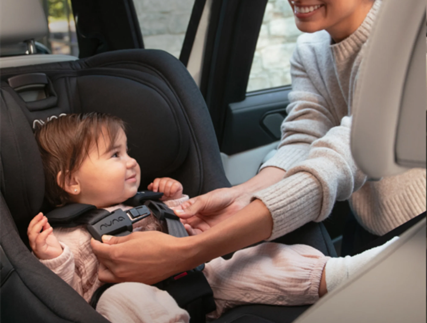 Young child seated comfortably in a Stokke YOYO³ stroller, used to illustrate the newborn-to-toddler seat compatibility decision
