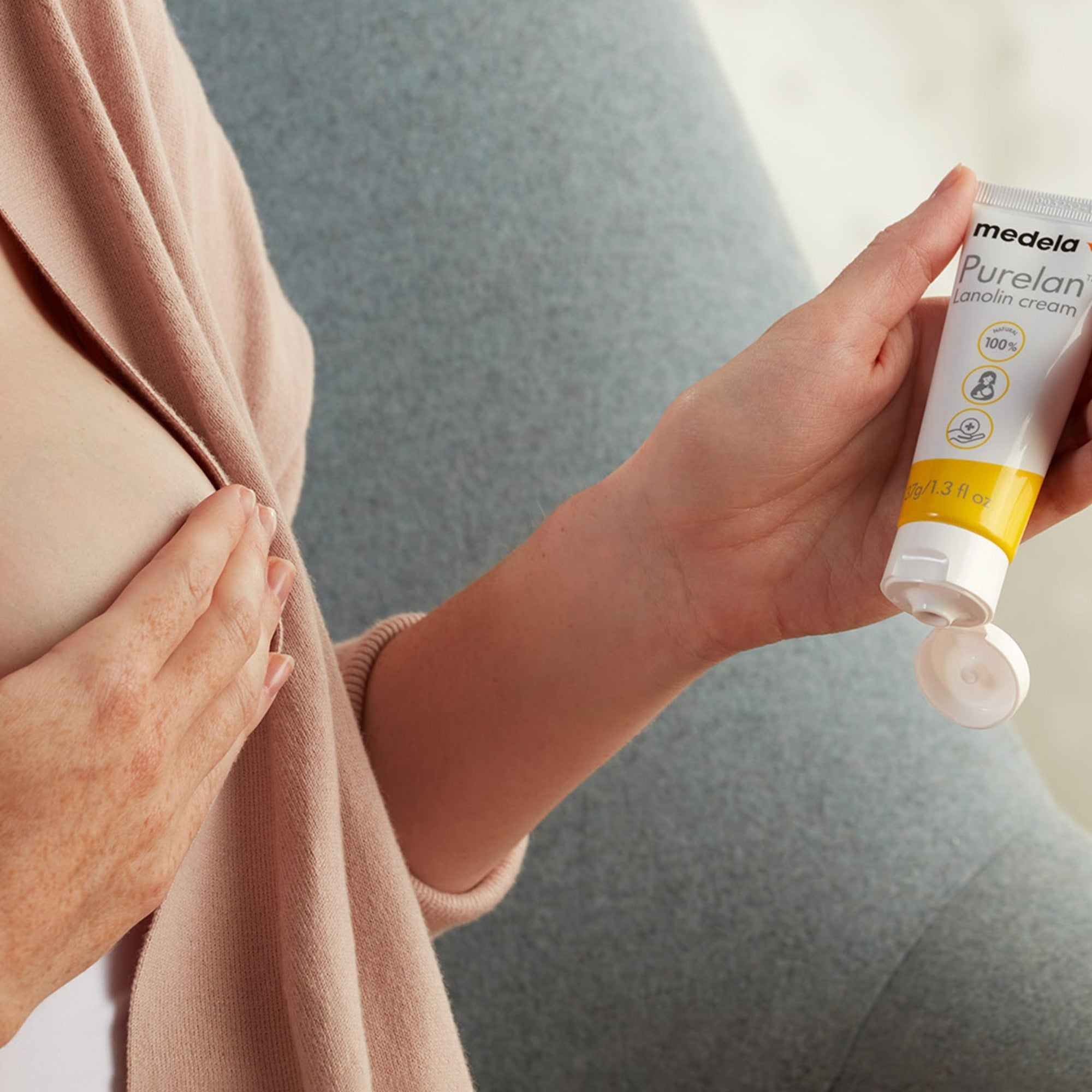 MEDELA Purelan Lanolin Cream for Sore nipples & dry skin (37g/1.3oz)