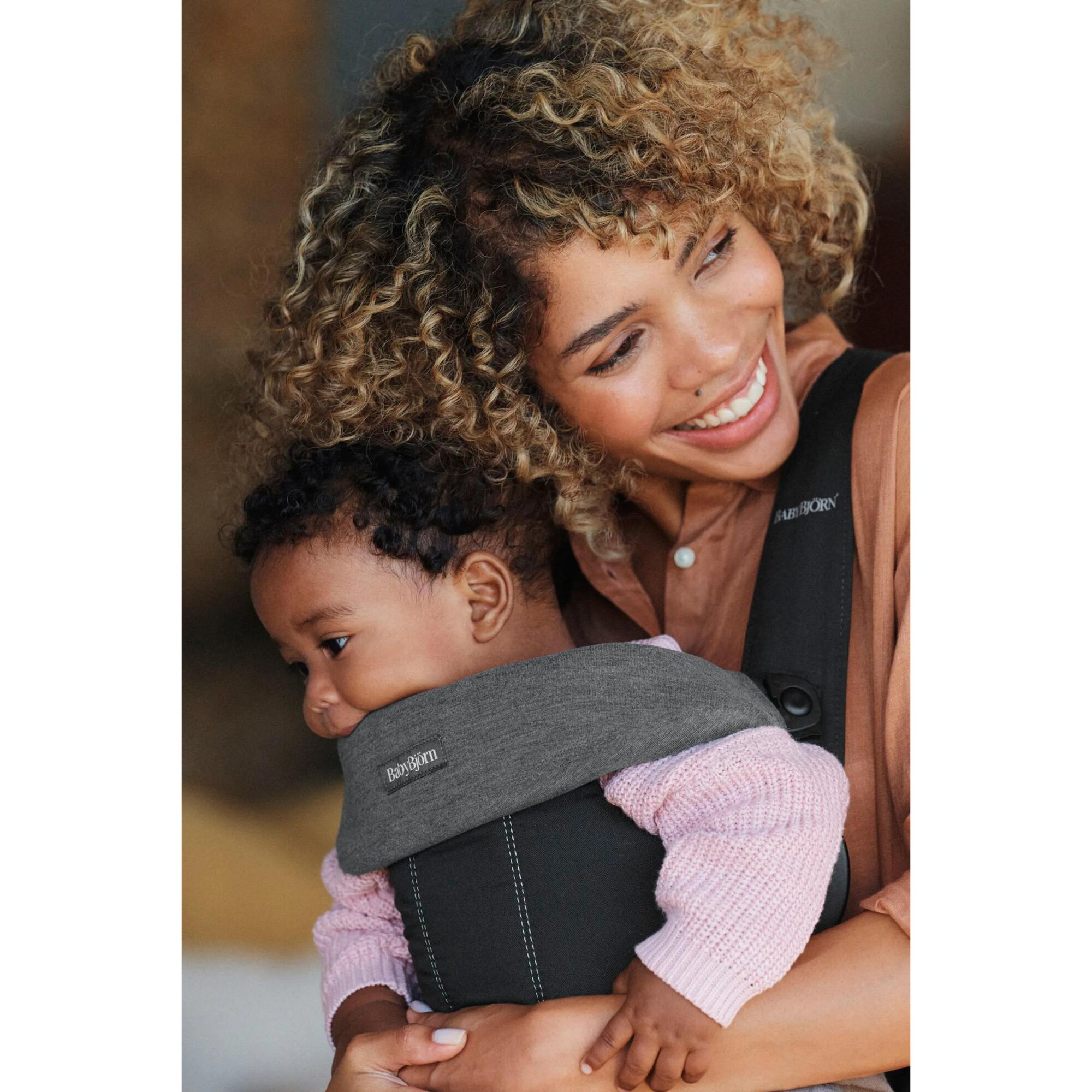 Bavoir BABYBJÖRN pour porte-bébé Mini et Free - Jersey