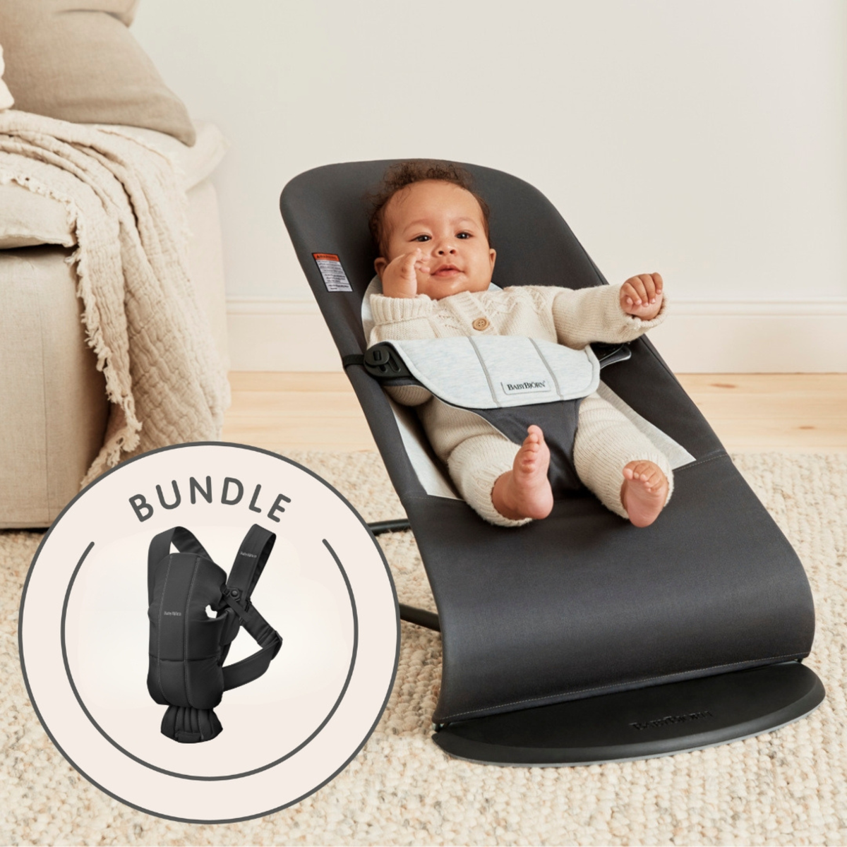 BABYBJORN Bouncer Balance Soft + Carrier Mini