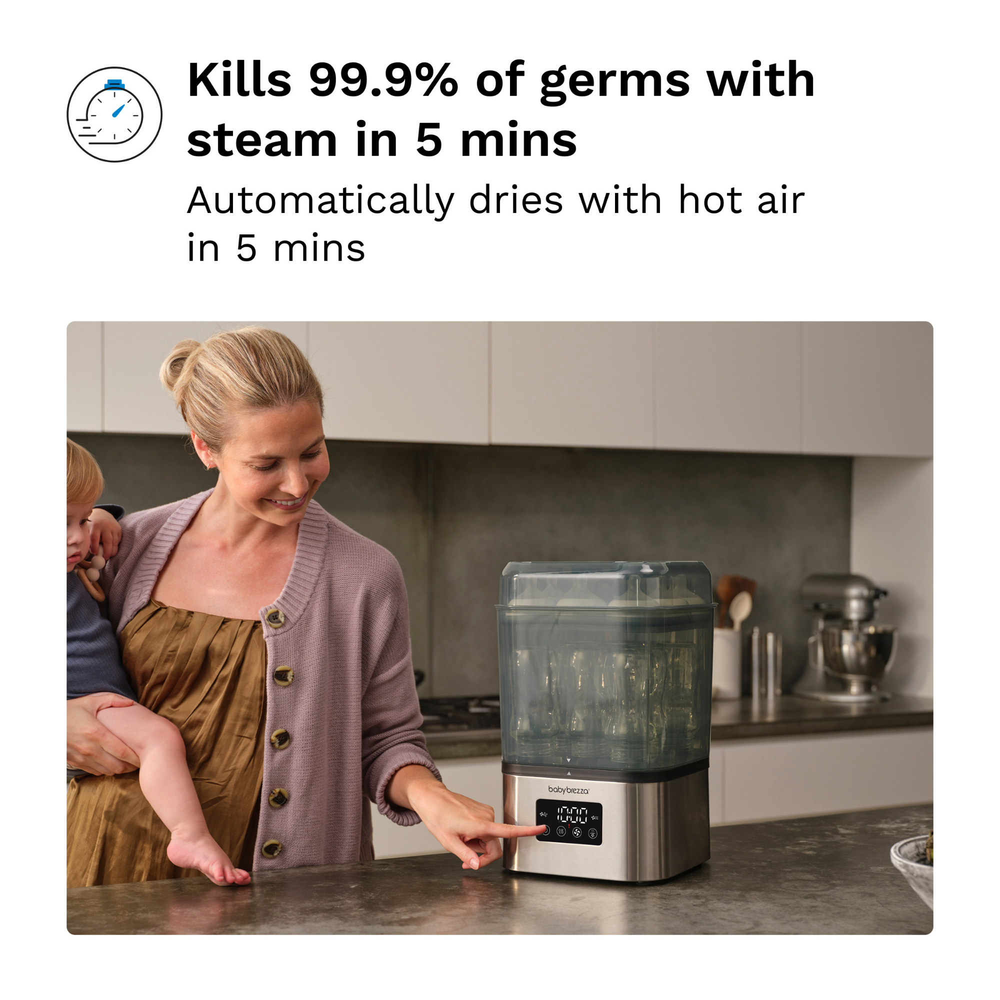 BABY BREZZA Superquick 10-Minute Sterilizer Dryer