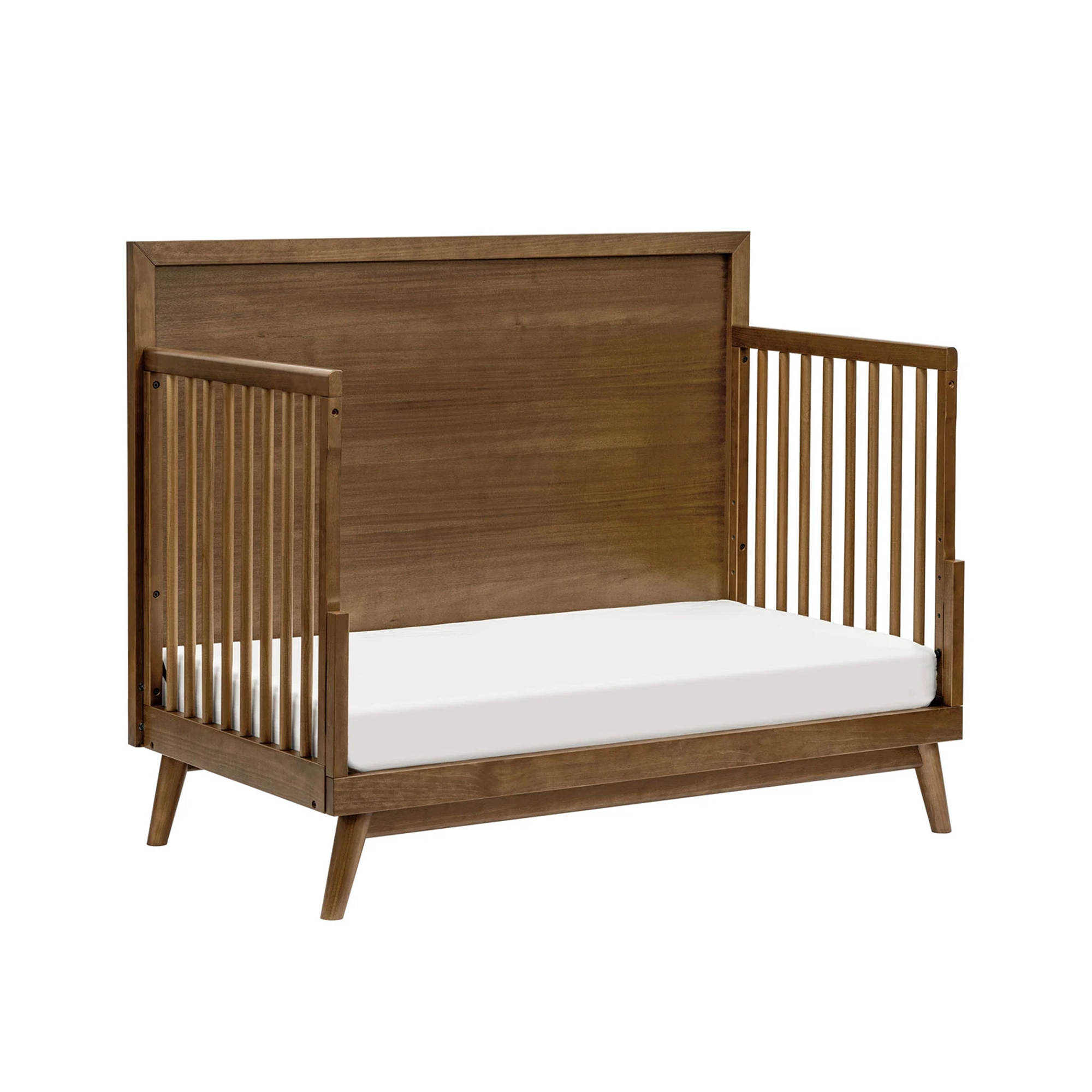 BABYLETTO Palma Berceau convertible 4 en 1 Mid-Century avec kit de conversion pour lit d'enfant