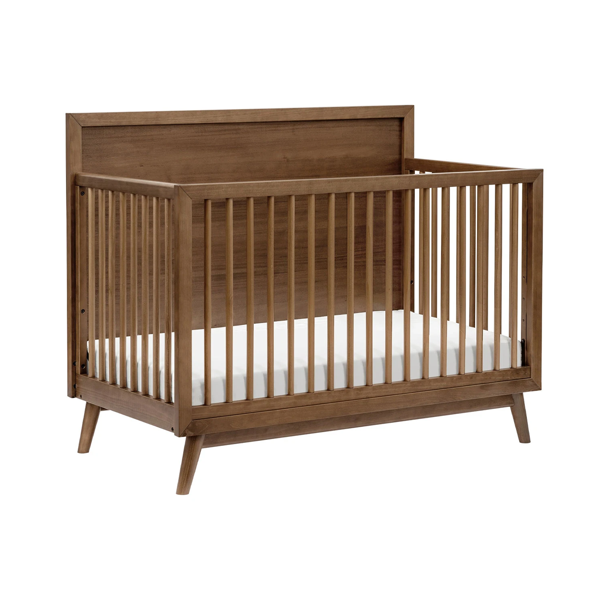 BABYLETTO Palma Berceau convertible 4 en 1 Mid-Century avec kit de conversion pour lit d'enfant
