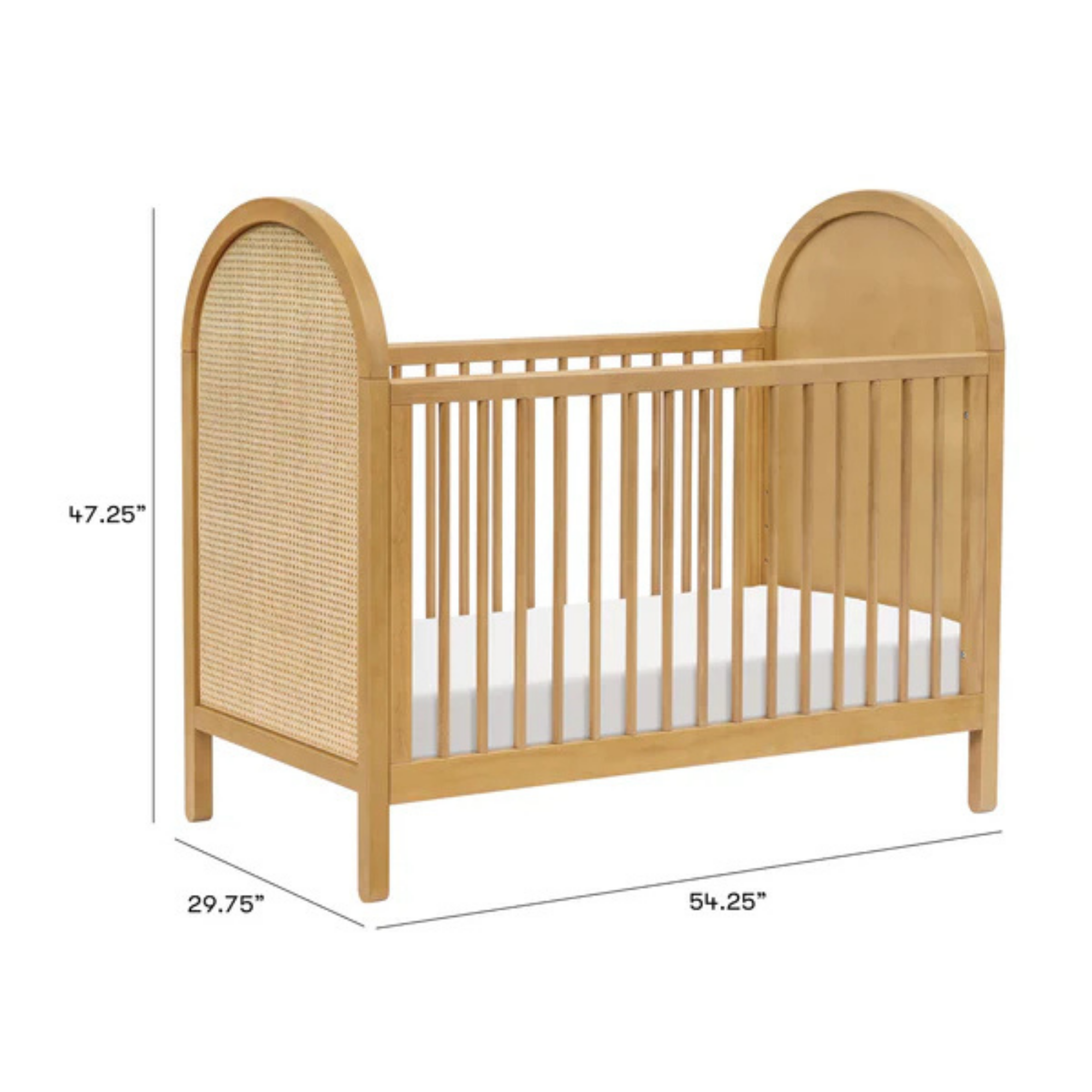 BABYLETTO Bondi 3-in-1 Convertible Crib w/ Toddler Bed Kit