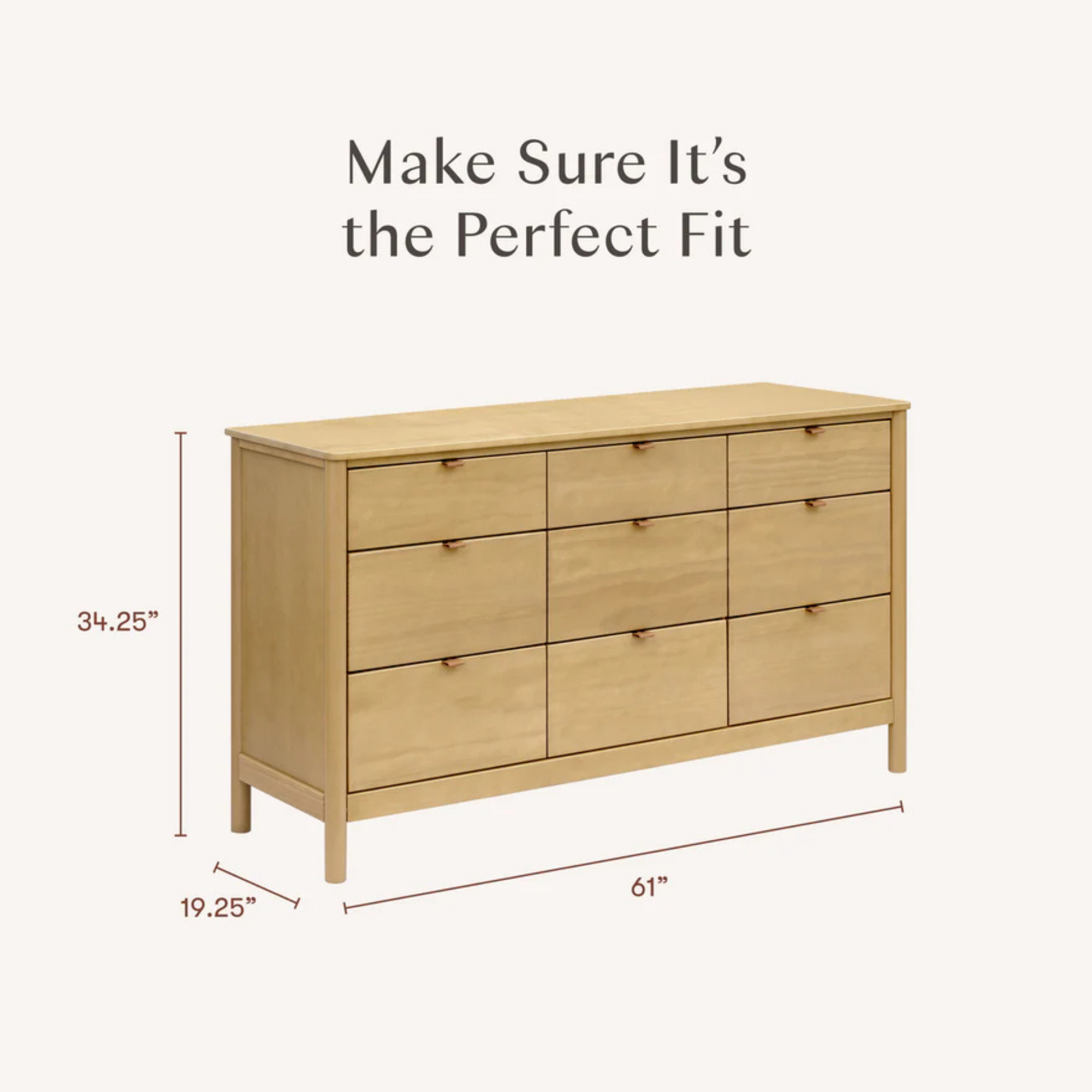 BABYLETTO Bondi 9-Drawer Assembled Dresser