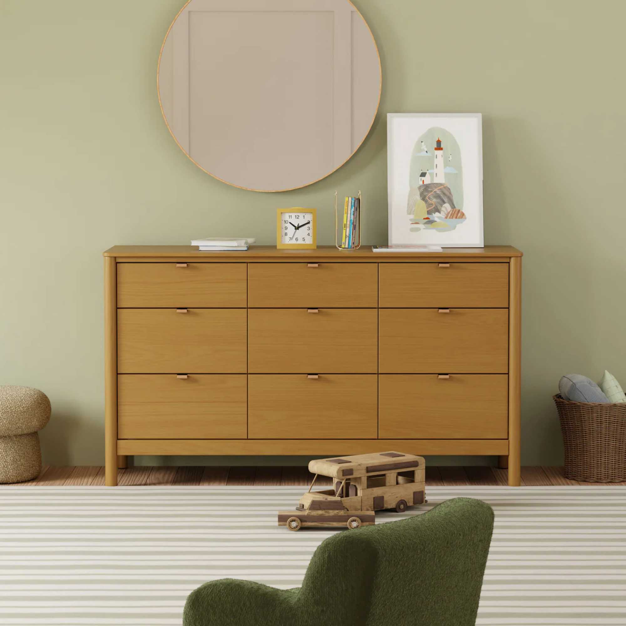 BABYLETTO Bondi 9-Drawer Assembled Dresser