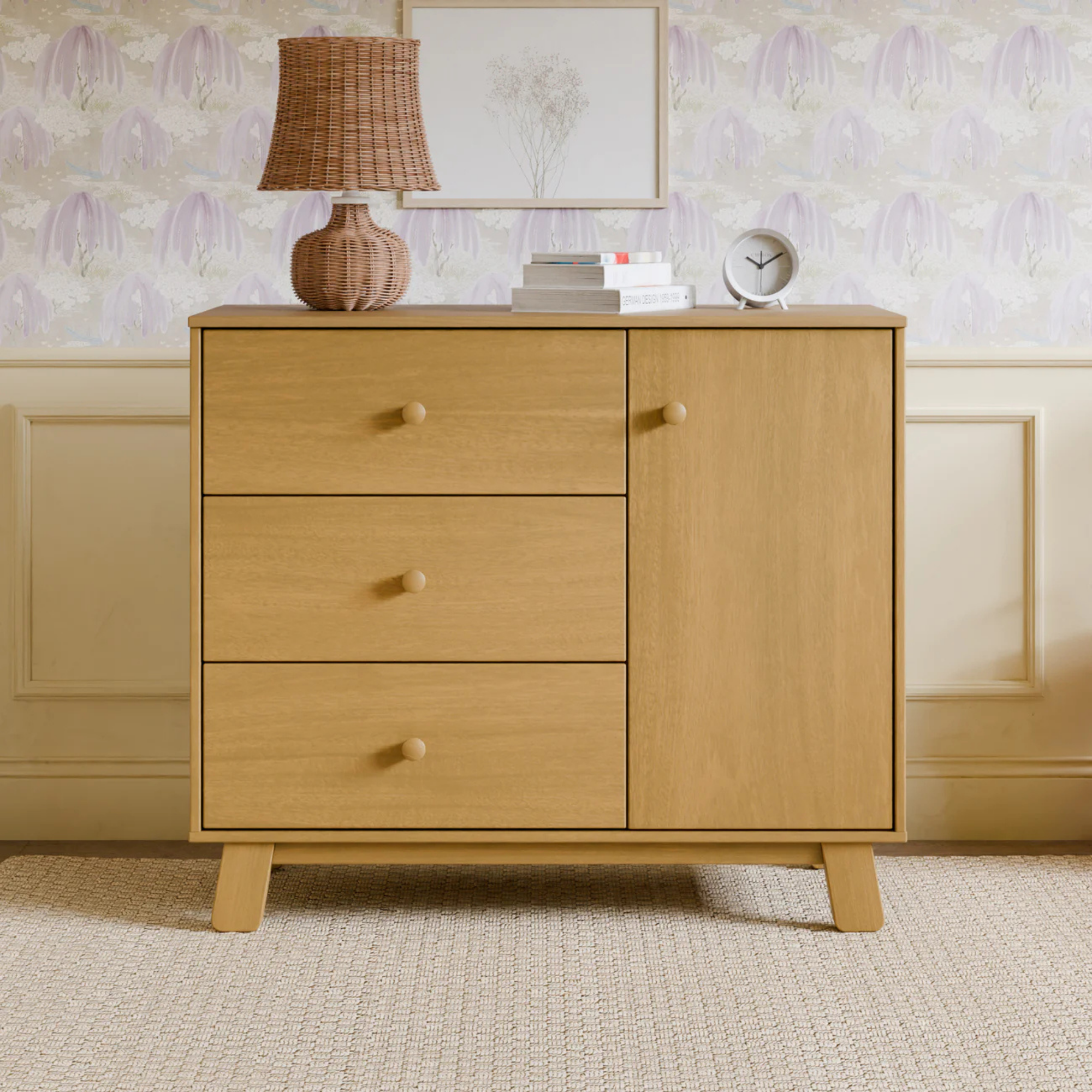 BABYLETTO Commode moderne 3 tiroirs Hudson