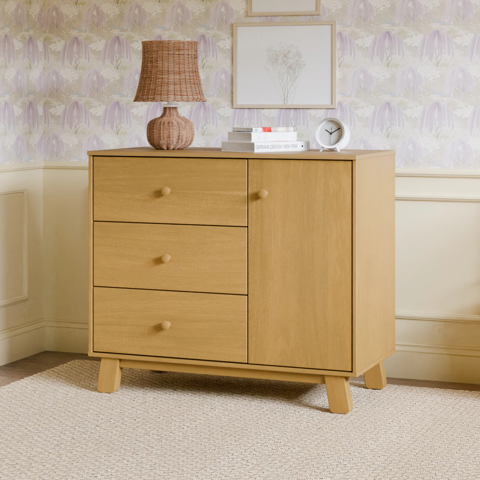 BABYLETTO Commode moderne 3 tiroirs Hudson