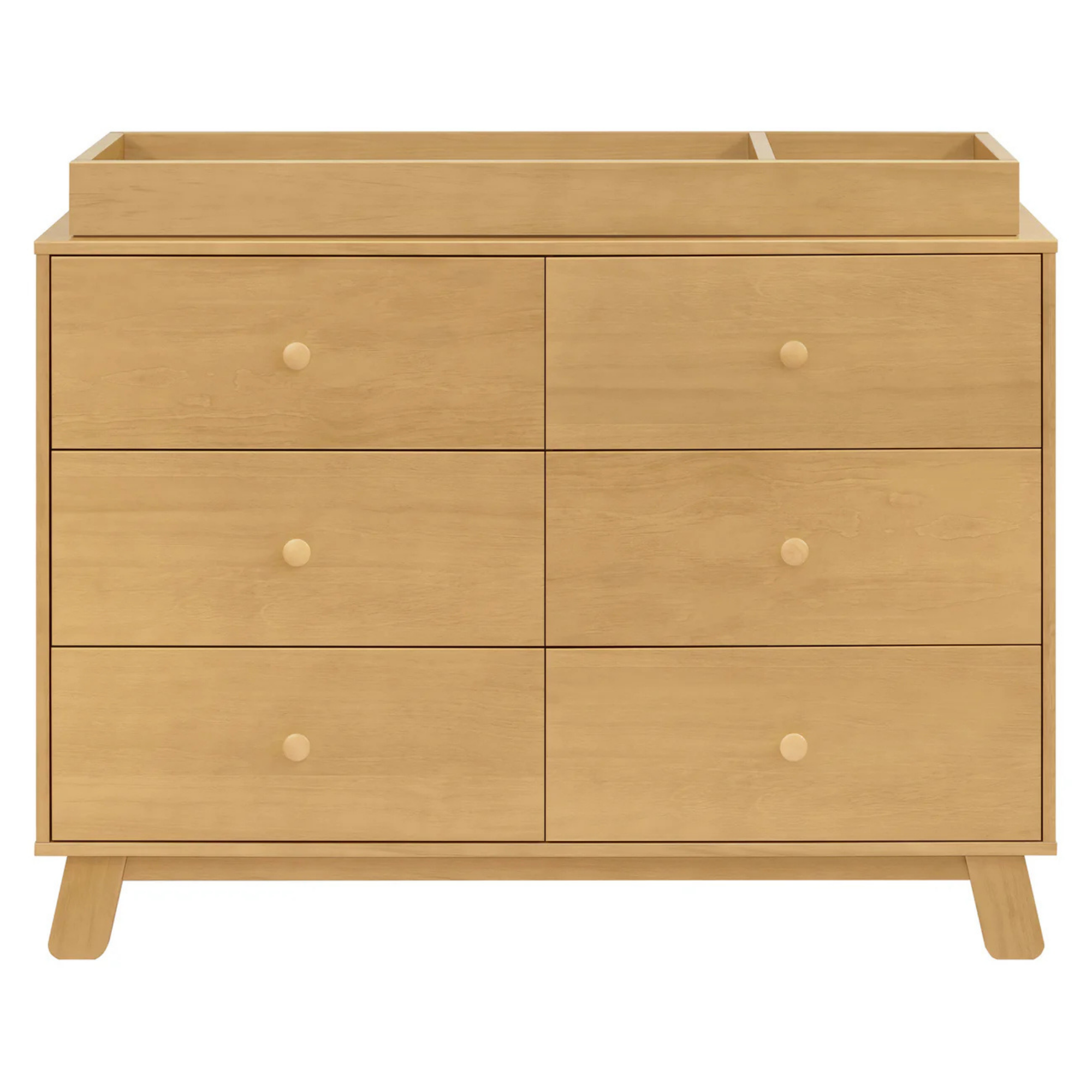 BABYLETTO Commode double moderne assemblée 6 tiroirs Hudson