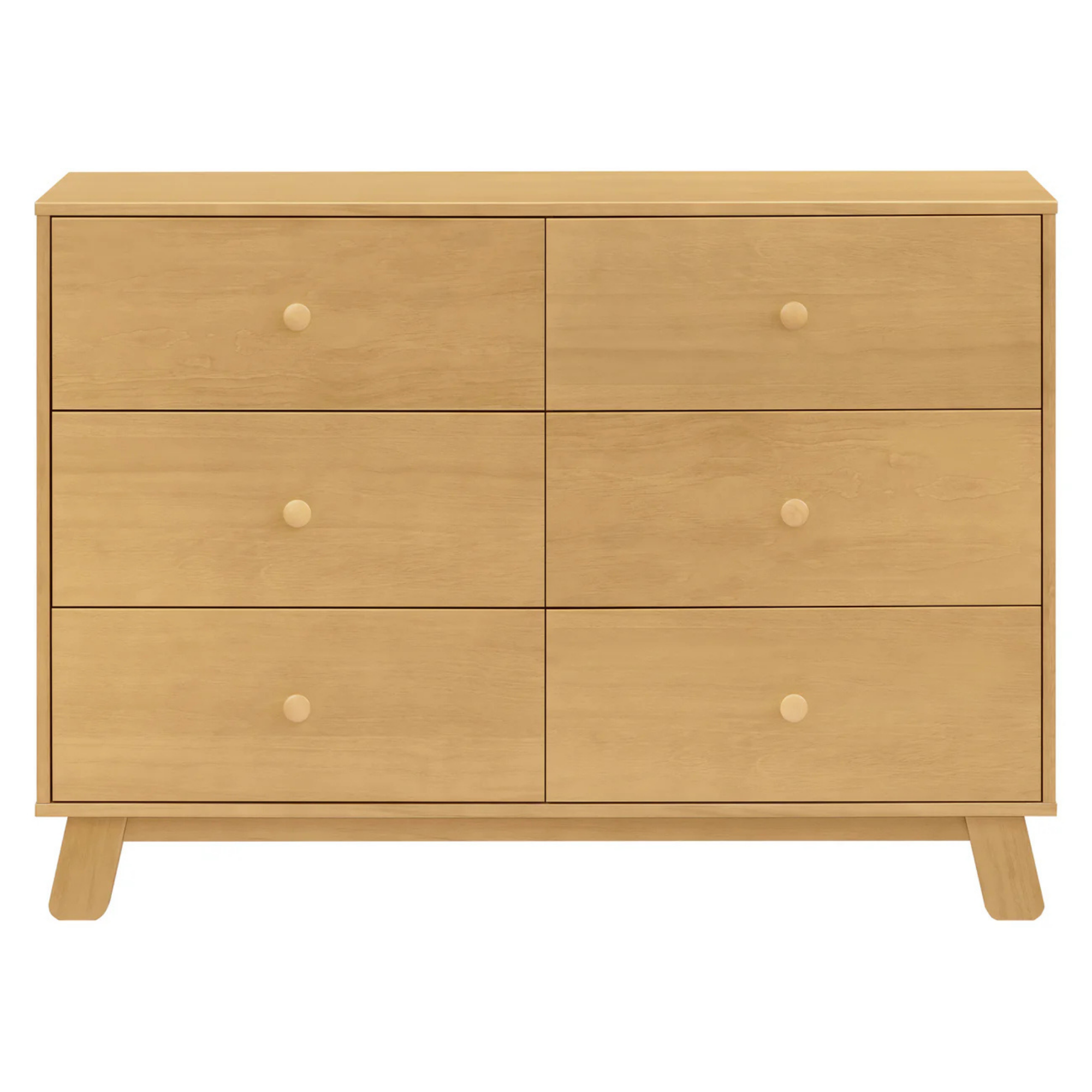 BABYLETTO Commode double moderne assemblée 6 tiroirs Hudson