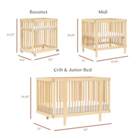 Thumbnail for BABYLETTO Pogo 8-in-1 Convertible Crib w/All-Stages Conversion Kits