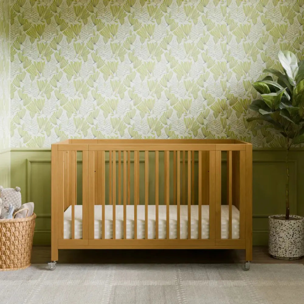 BABYLETTO Rolli 9-in-1 Convertible All-Stages Crib w/ Bassinet & Toddler Bed Kits