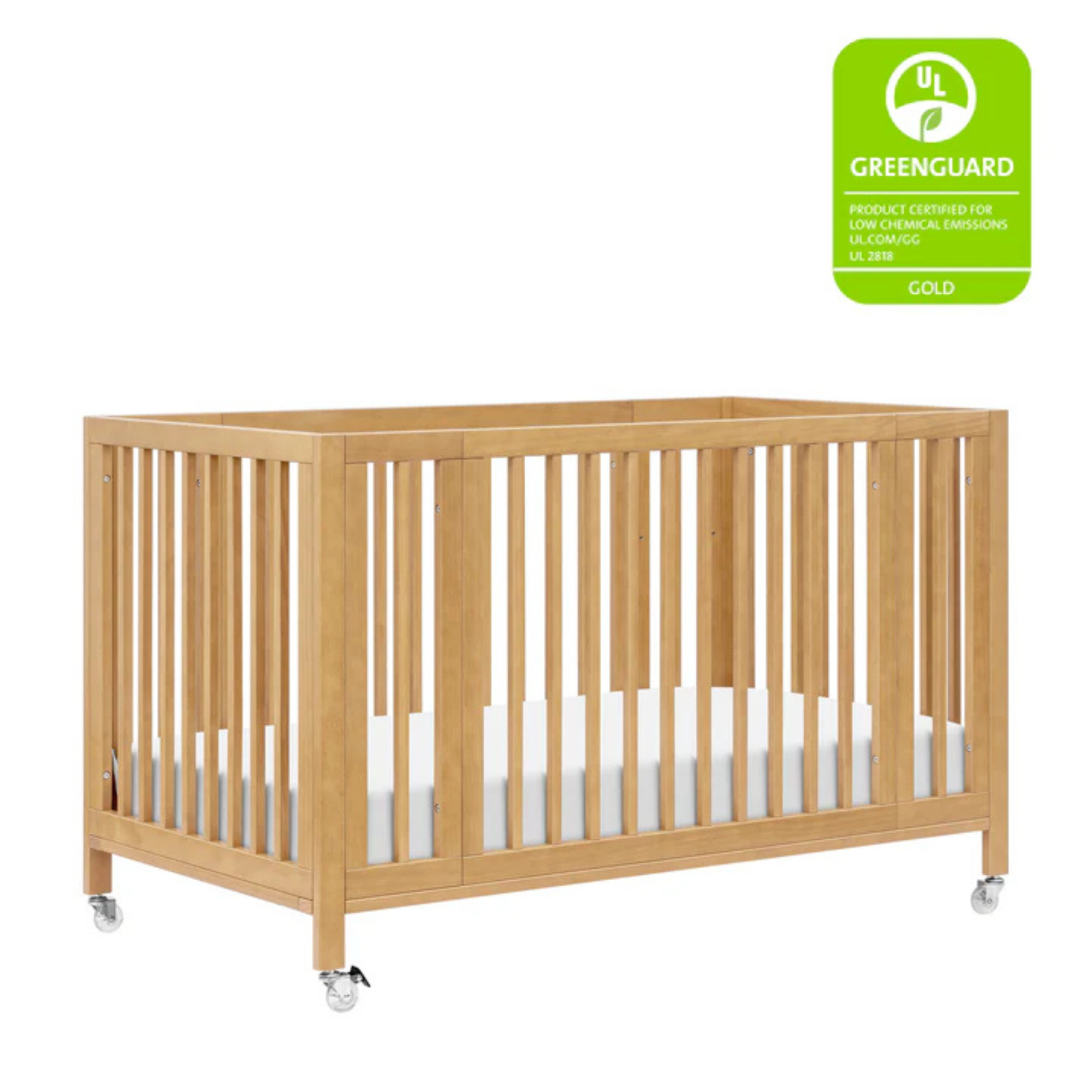 BABYLETTO Rolli 9-in-1 Convertible All-Stages Crib w/ Bassinet & Toddler Bed Kits