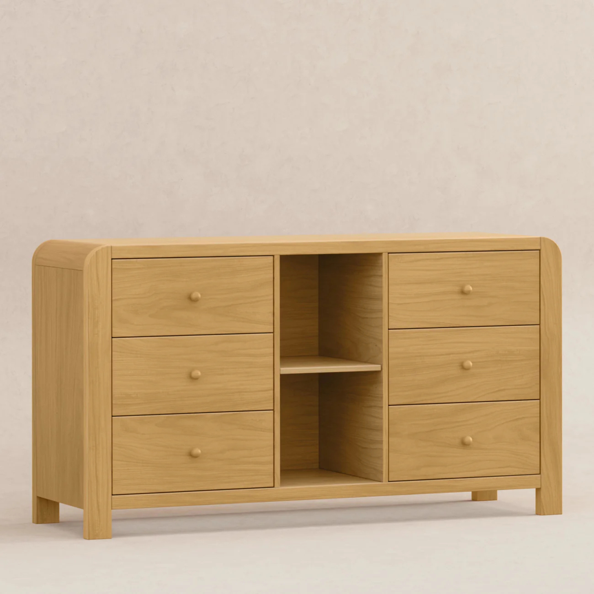 BABYLETTO TipToe 6-Drawer Assembled Dresser with Cubbies