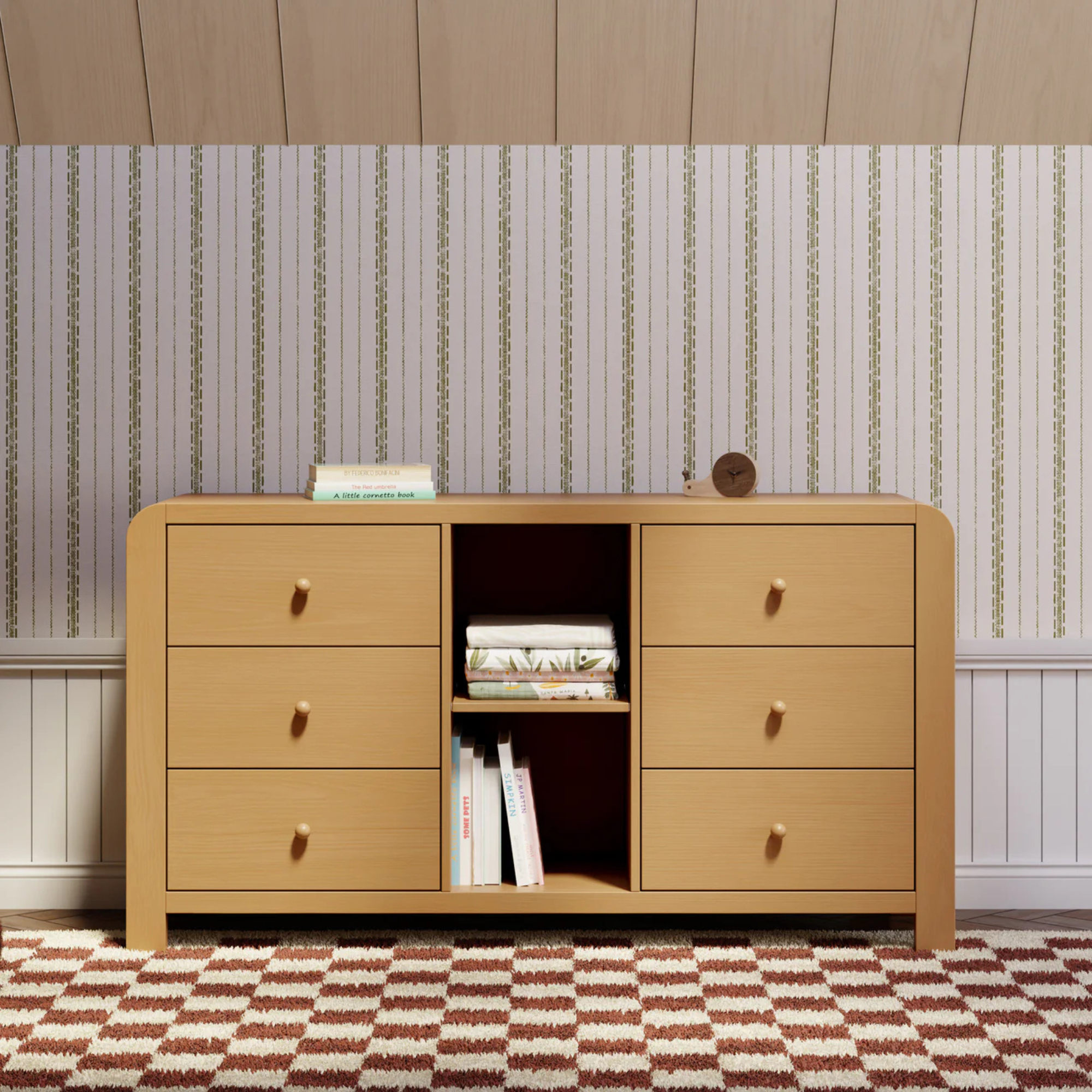BABYLETTO TipToe 6-Drawer Assembled Dresser with Cubbies