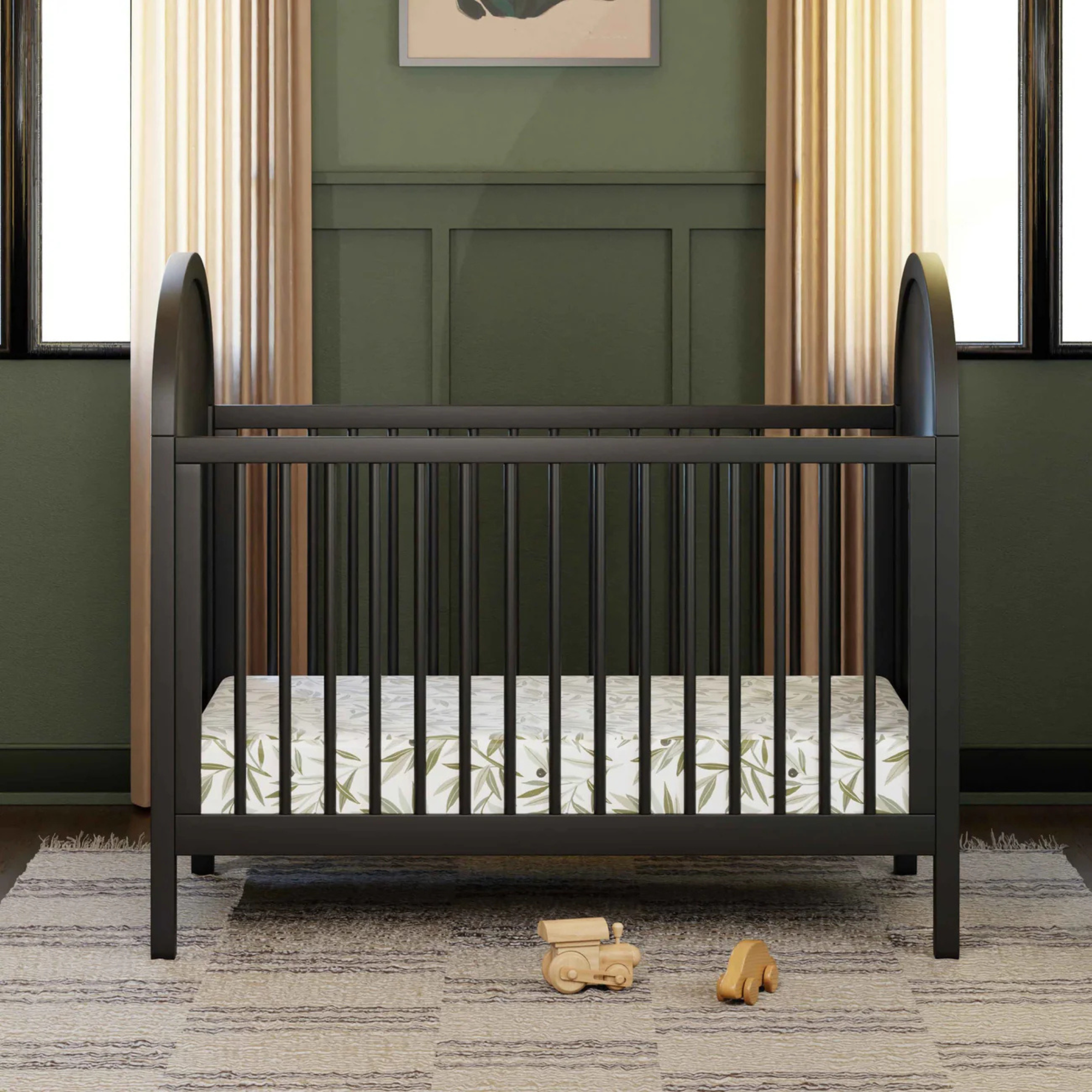 BABYLETTO Bondi Cane 3-in-1 Convertible Crib w/Toddler Bed Kit