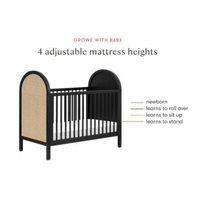 Thumbnail for BABYLETTO Bondi Cane 3-in-1 Convertible Crib w/Toddler Bed Kit