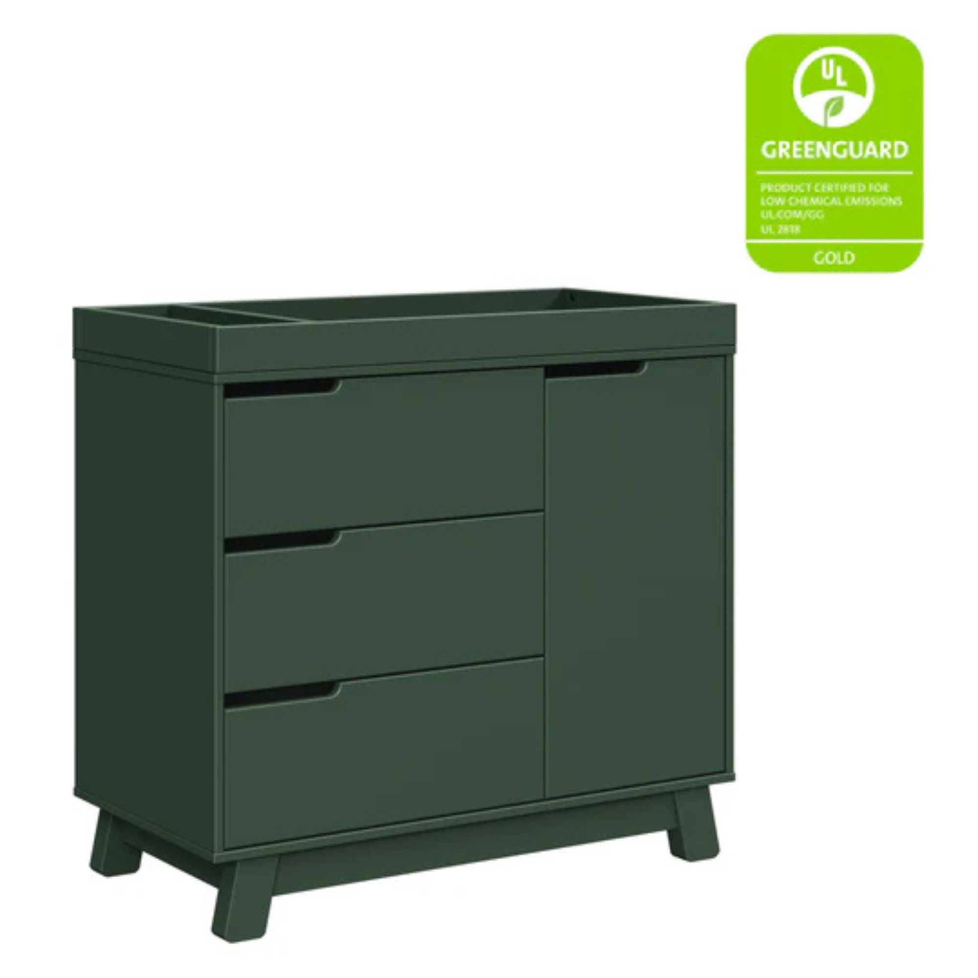 BABYLETTO Hudson 3-Drawer Changer Dresser with Removable Changing Tray