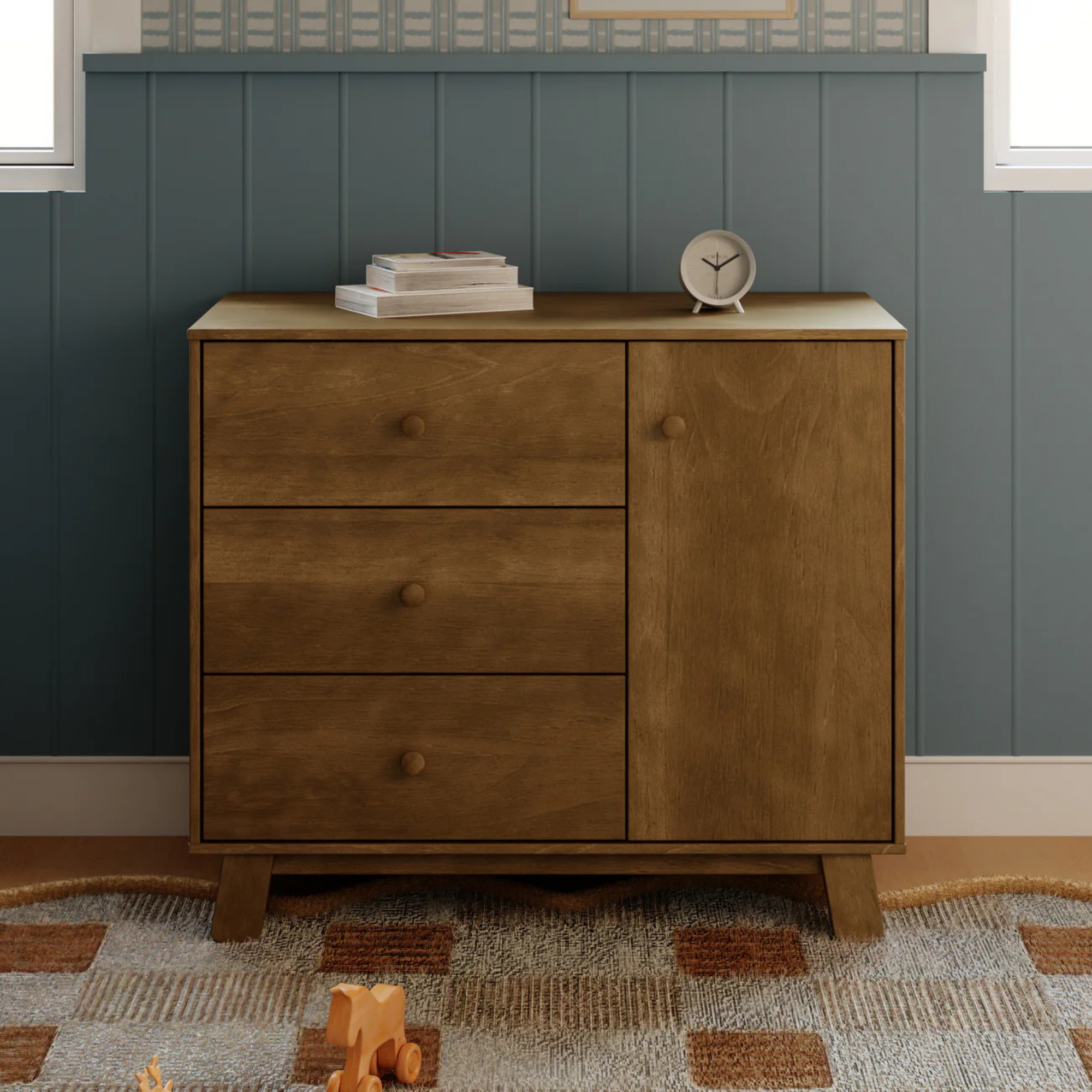 BABYLETTO Commode moderne 3 tiroirs Hudson