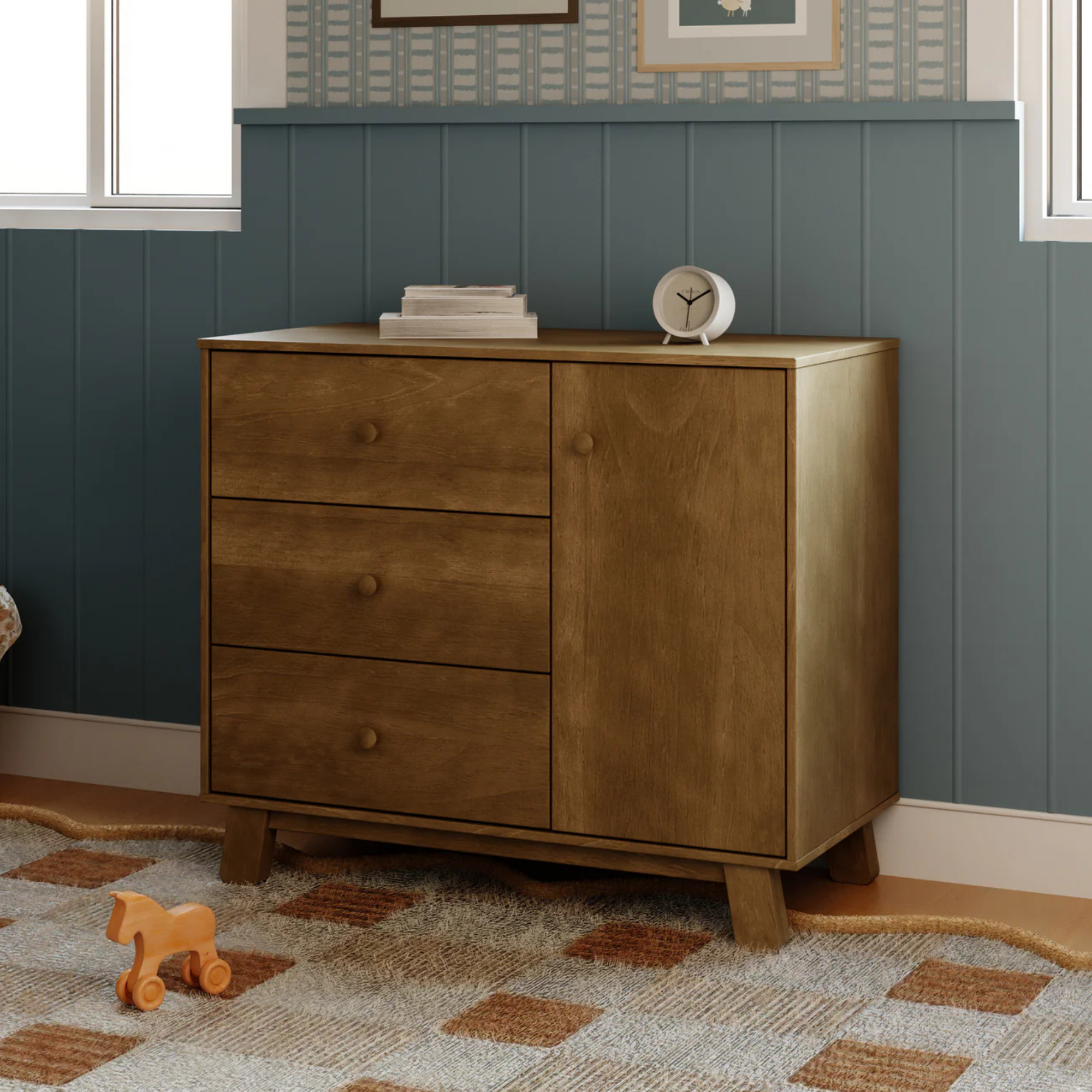 BABYLETTO Commode moderne 3 tiroirs Hudson