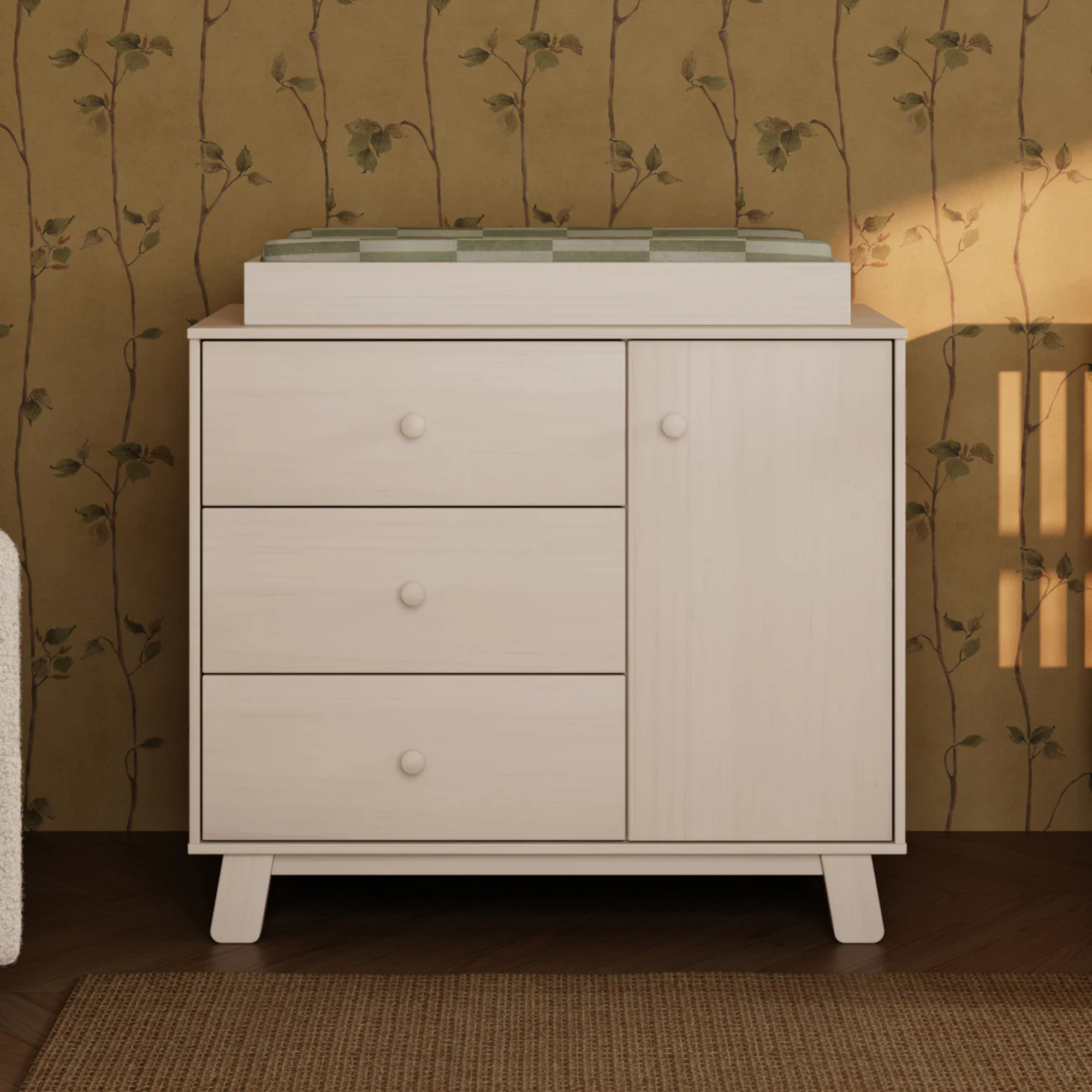 BABYLETTO Commode moderne 3 tiroirs Hudson